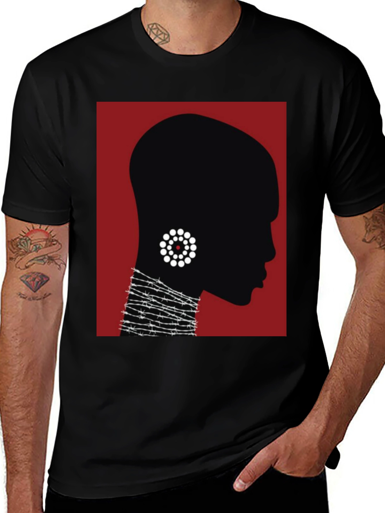 Variant 25 of Silhouette Graphic Tee - Modern Art T-Shirt