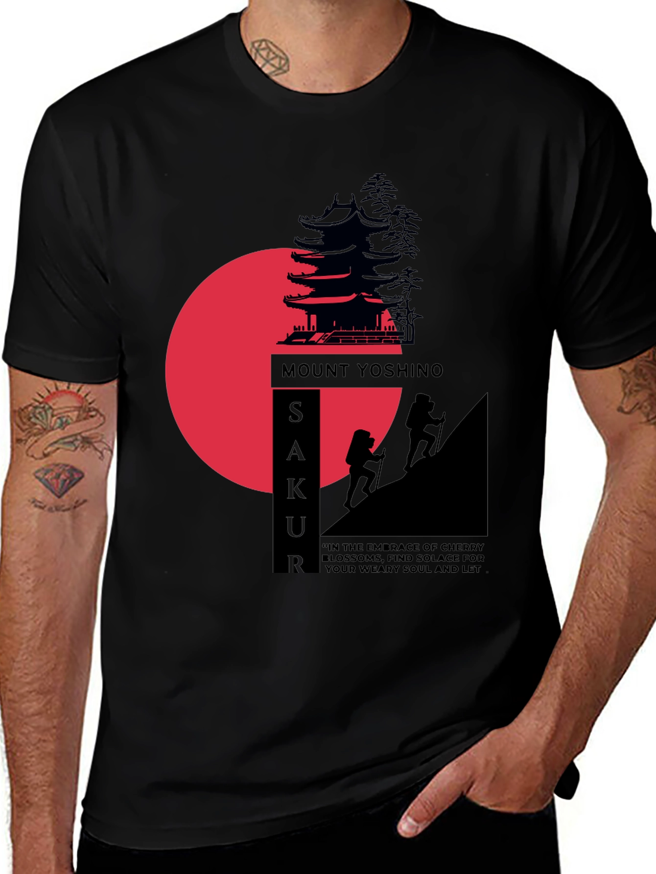 Variant 9 of Mount Yoshino Sakura Graphic T-Shirt