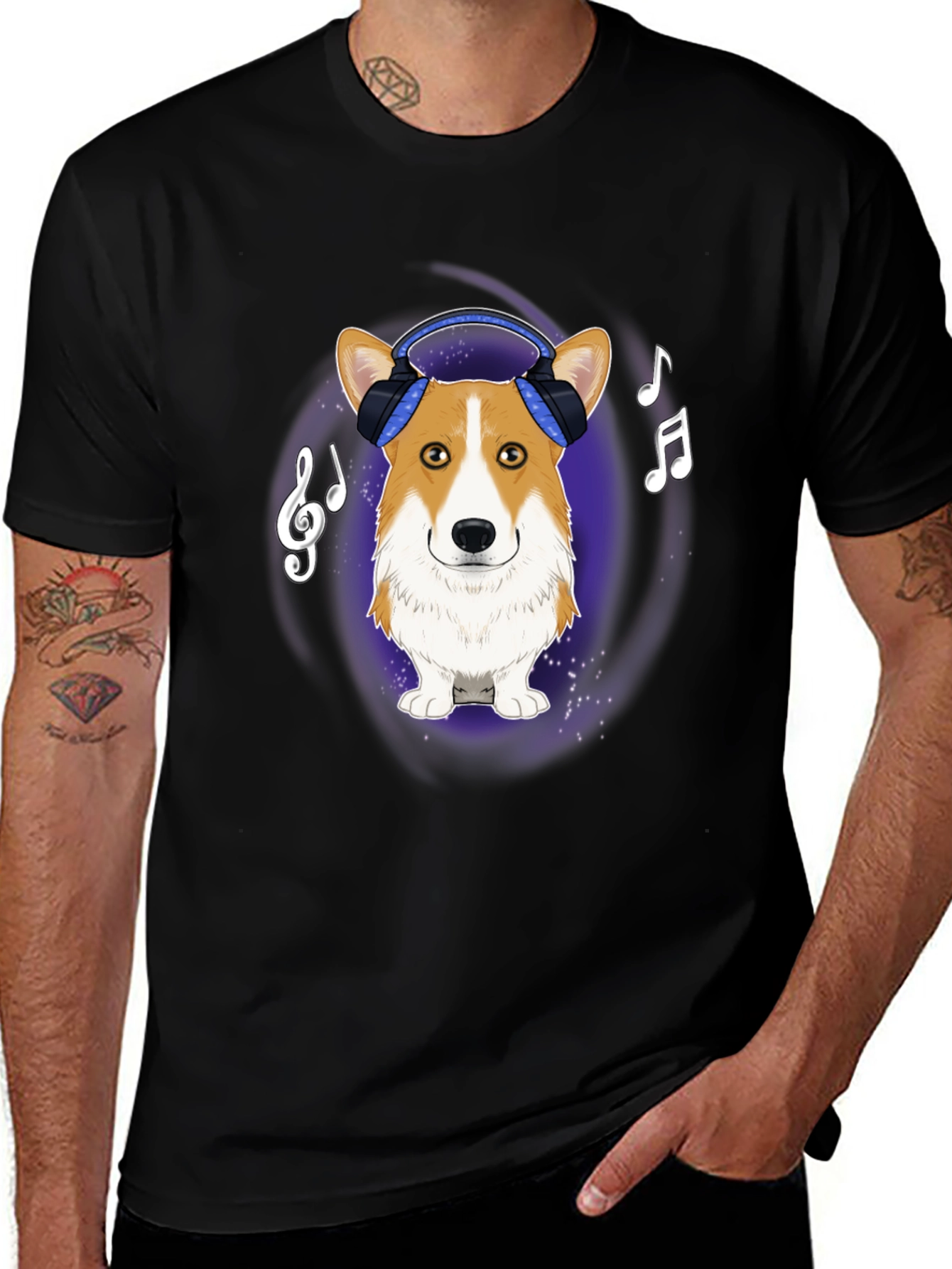 Variant 2 of Corgi DJ Graphic Tee