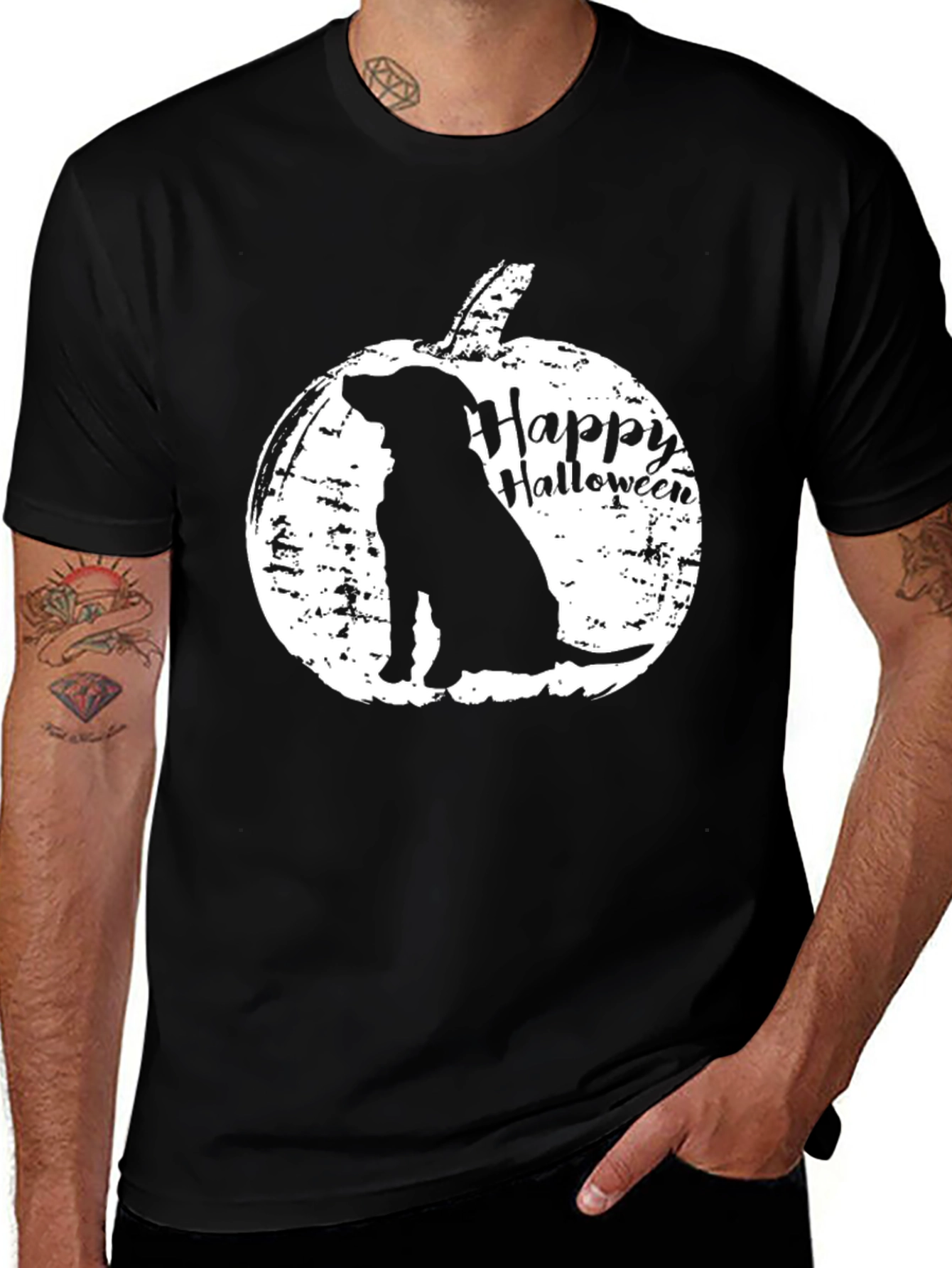 Variant 6 of Happy Halloween Dog Pumpkin T-Shirt
