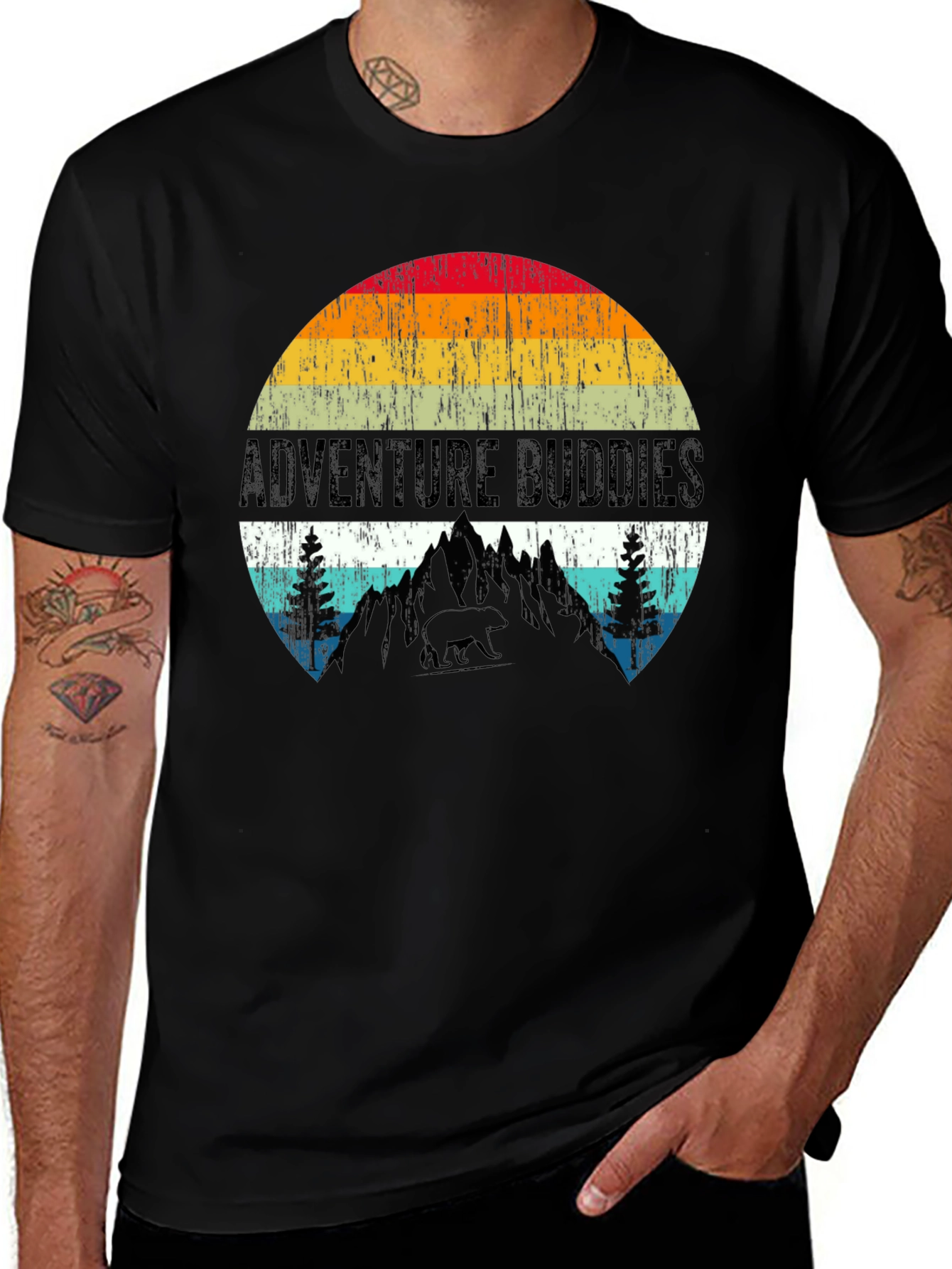 Variant 2 of Adventure Buddies Graphic Tee - Outdoor Style