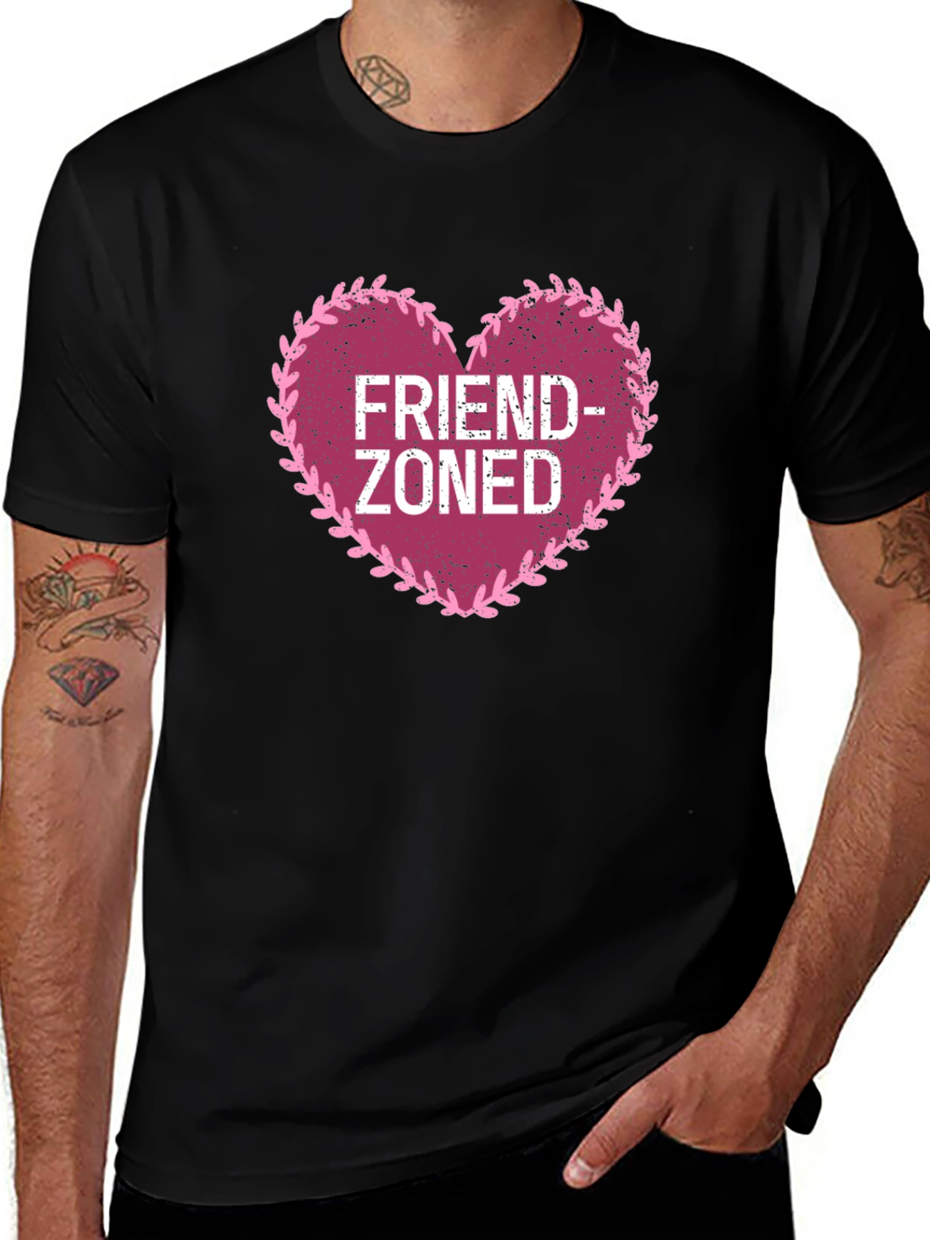 Variant 14 of Friend-Zoned Heart Graphic T-Shirt
