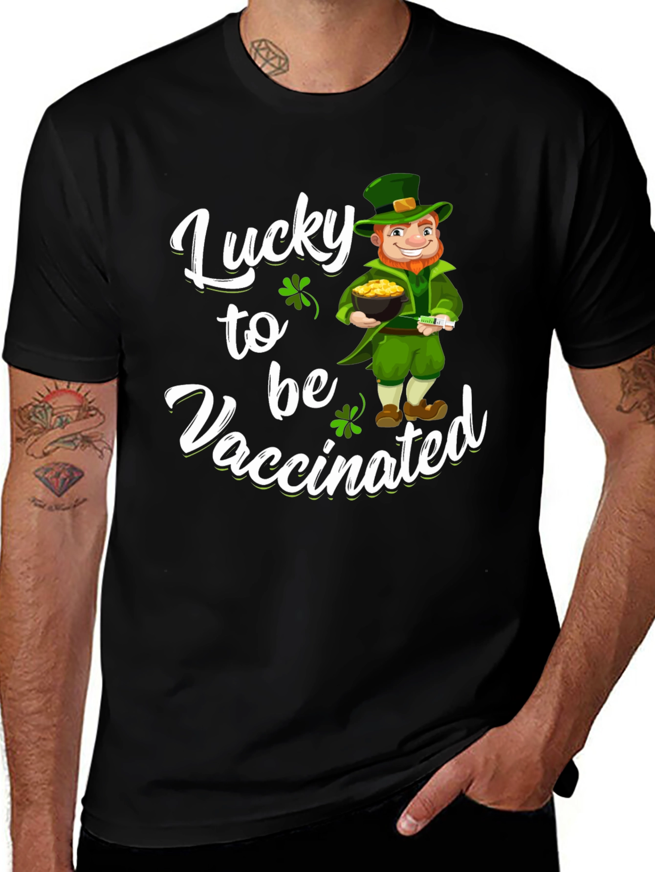 Variant 29 of Lucky to be Vaccinated St. Patrick's Day T-Shirt