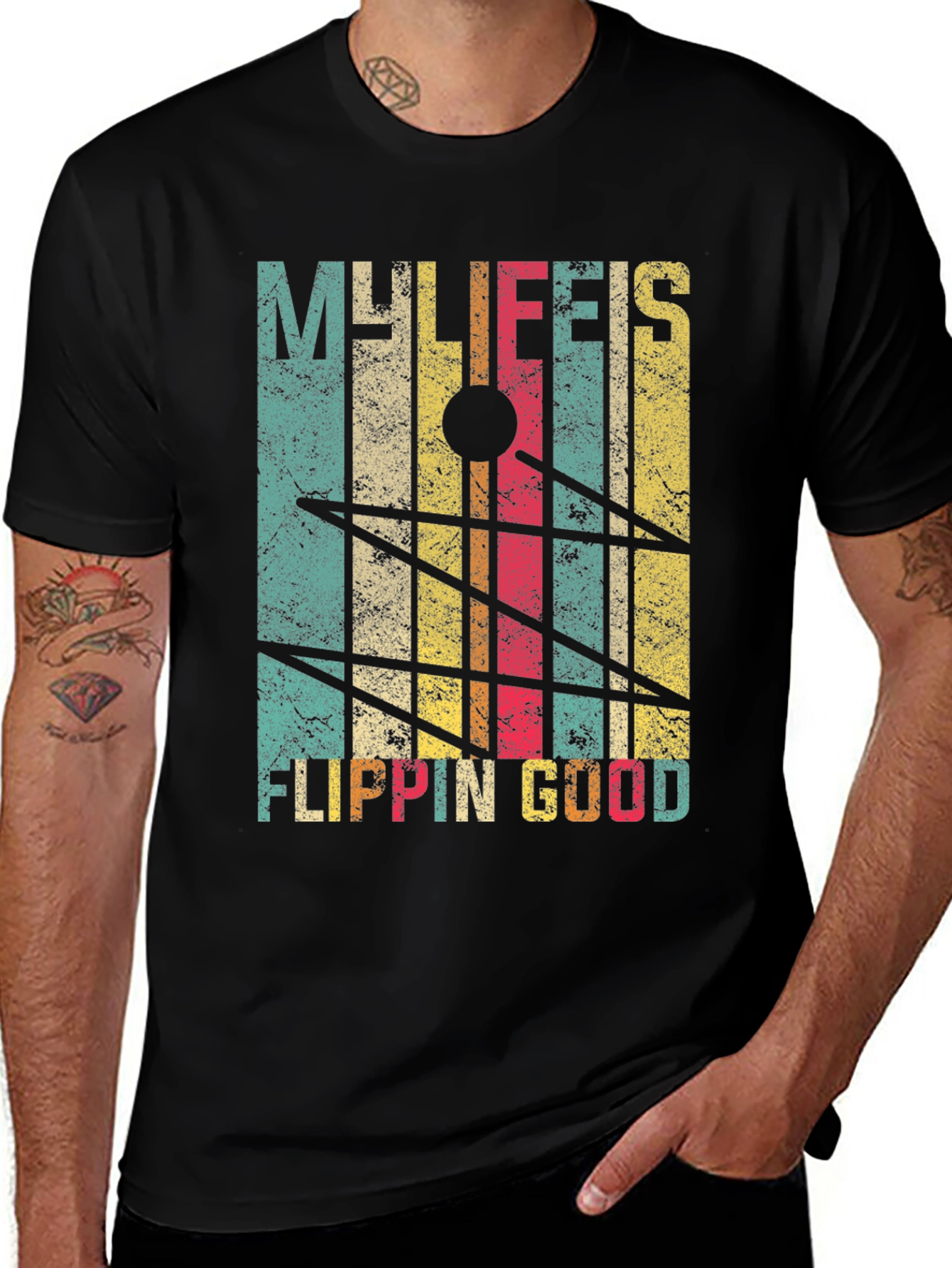 Variant 28 of My Life is Flippin' Good T-Shirt - Casual Style