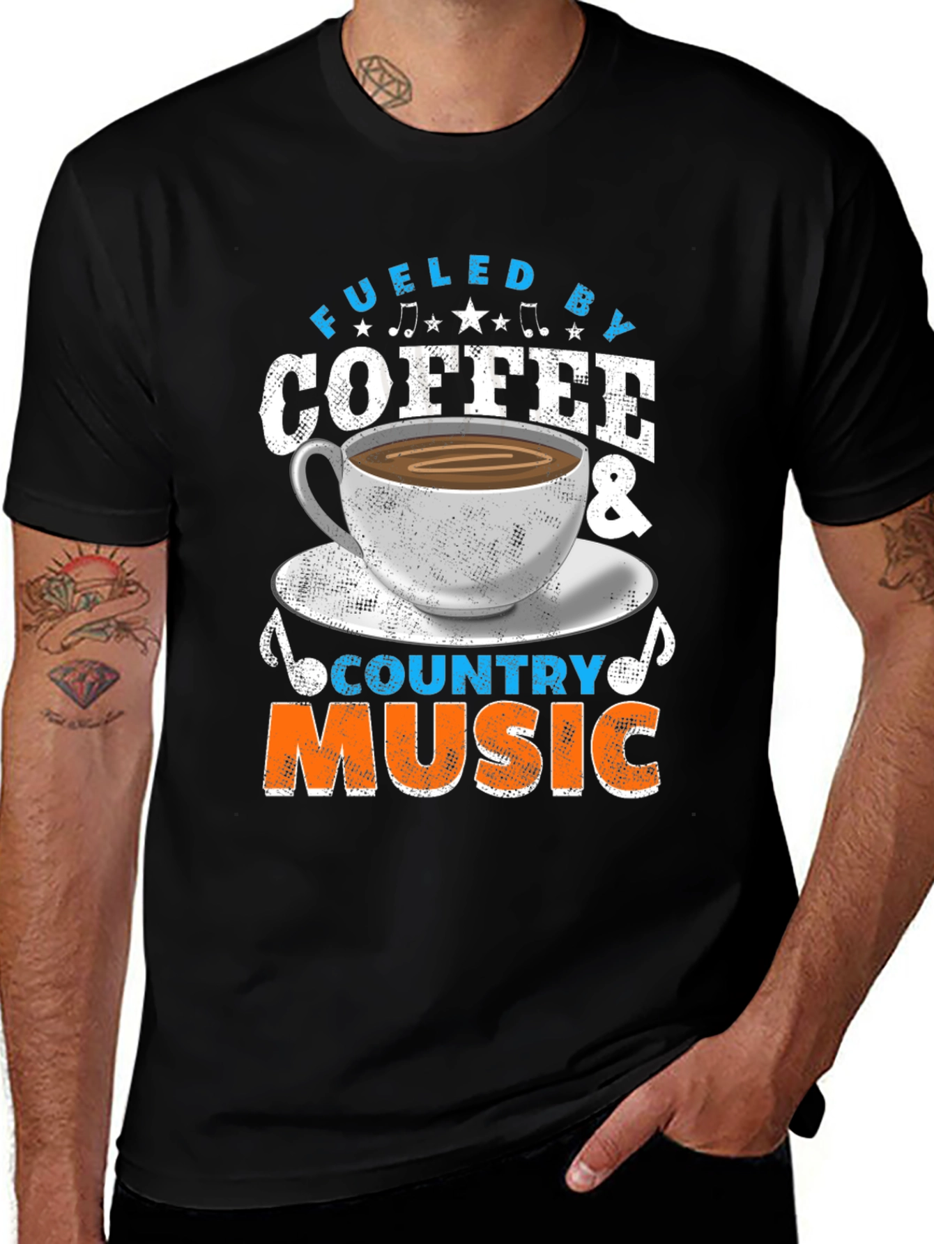 Variant 5 of Fueled By Coffee & Country Music T-Shirt