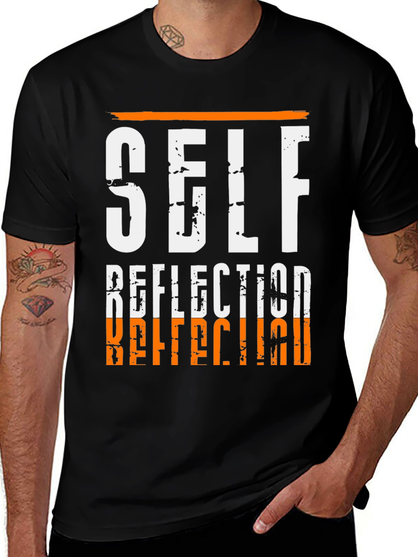 Variant 18 of Self Reflection Graphic Tee - Black