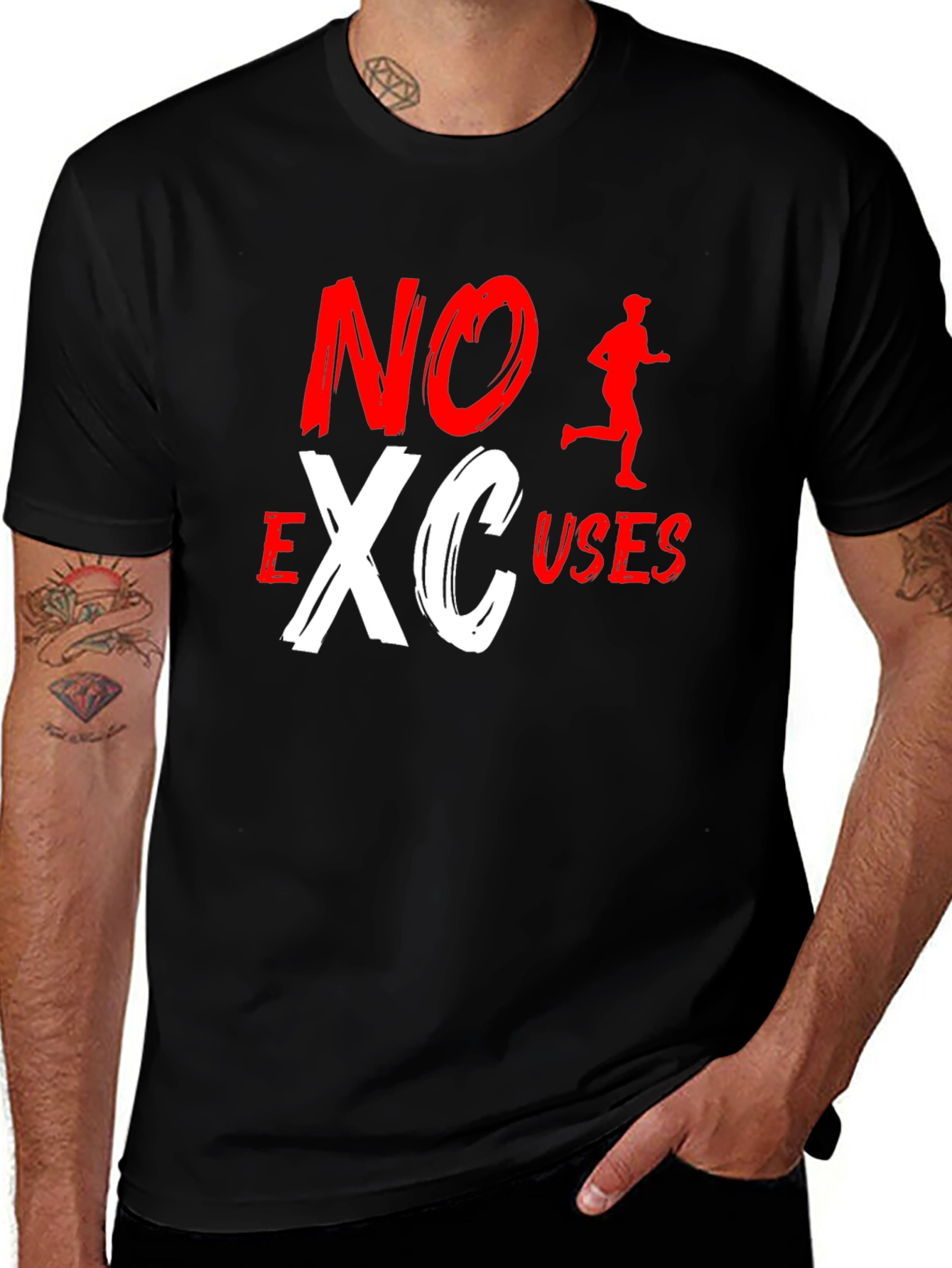 No Excuses Cross Country Running Graphic Tee