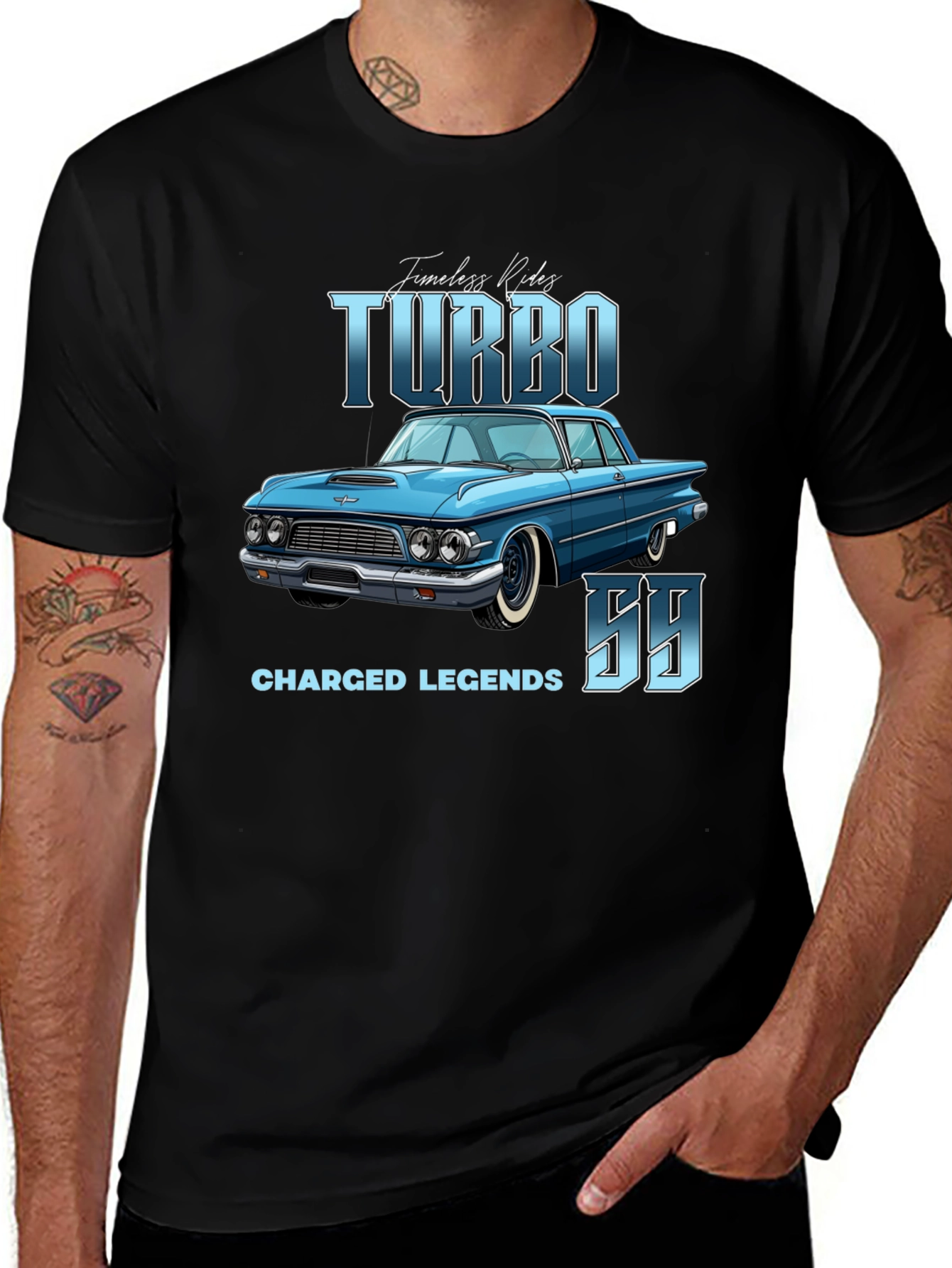 Variant 22 of Turbo Charged Legends '58 T-Shirt