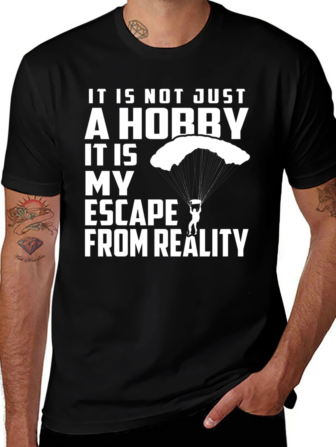 Skydiving Escape T-Shirt | Hobby, Jump, Adrenaline