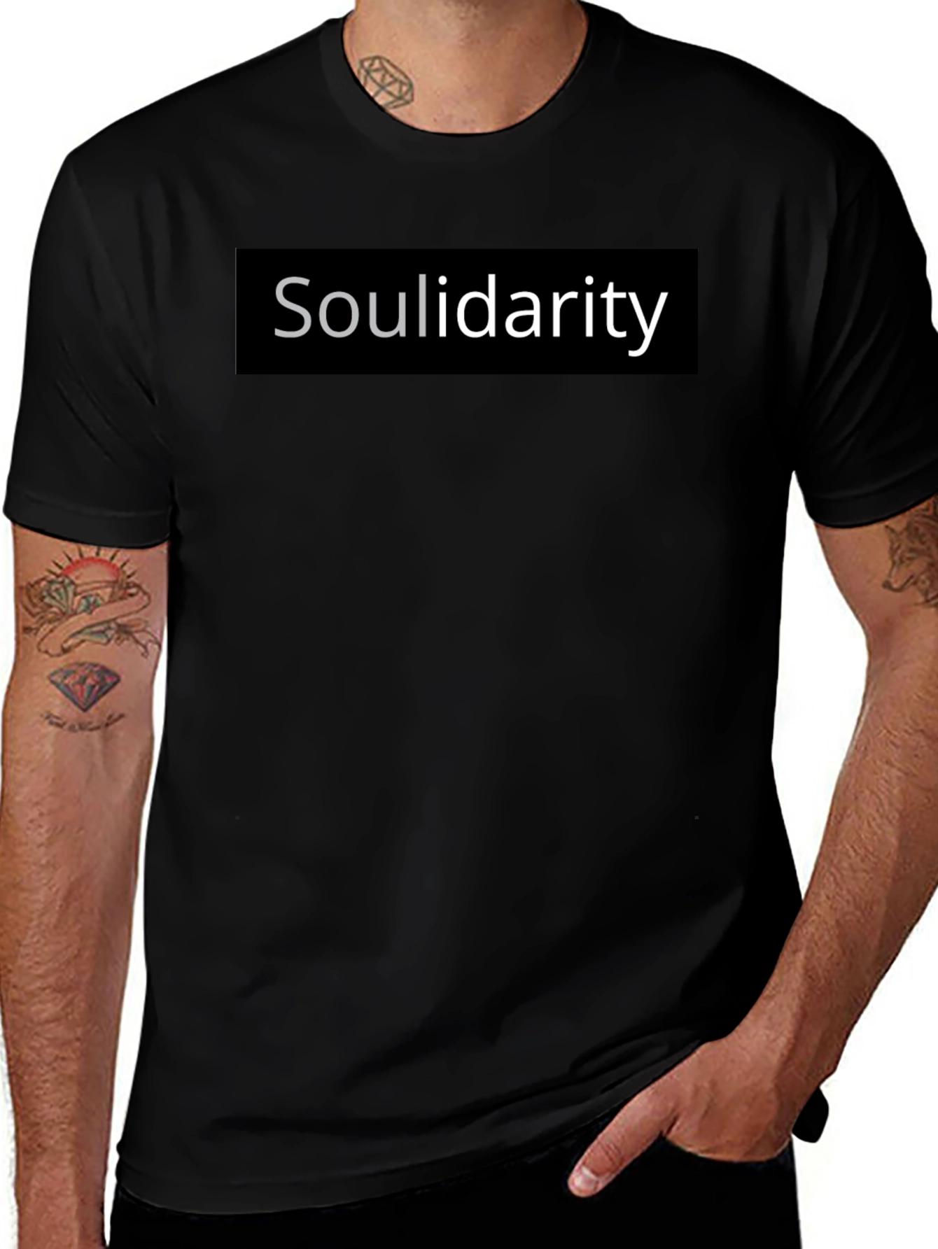 Variant 16 of Soulidarity Graphic Tee - Premium Black T-Shirt