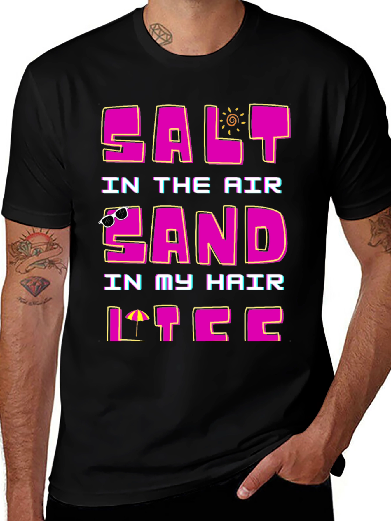 Salt Air Sand Hair T-Shirt - Summer Vacation Tee