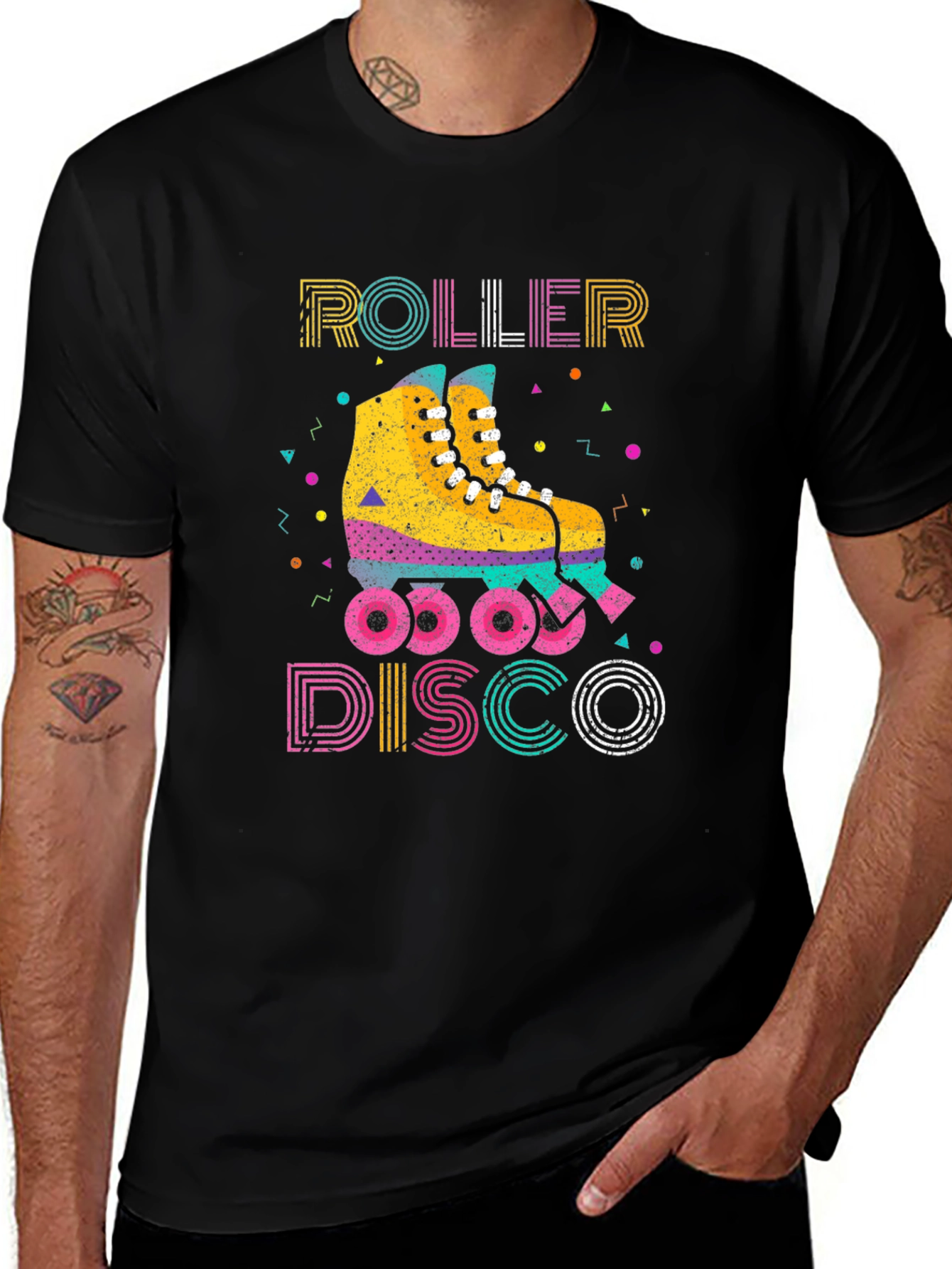 Variant 5 of Retro Roller Disco T-Shirt - Vintage Skate Style