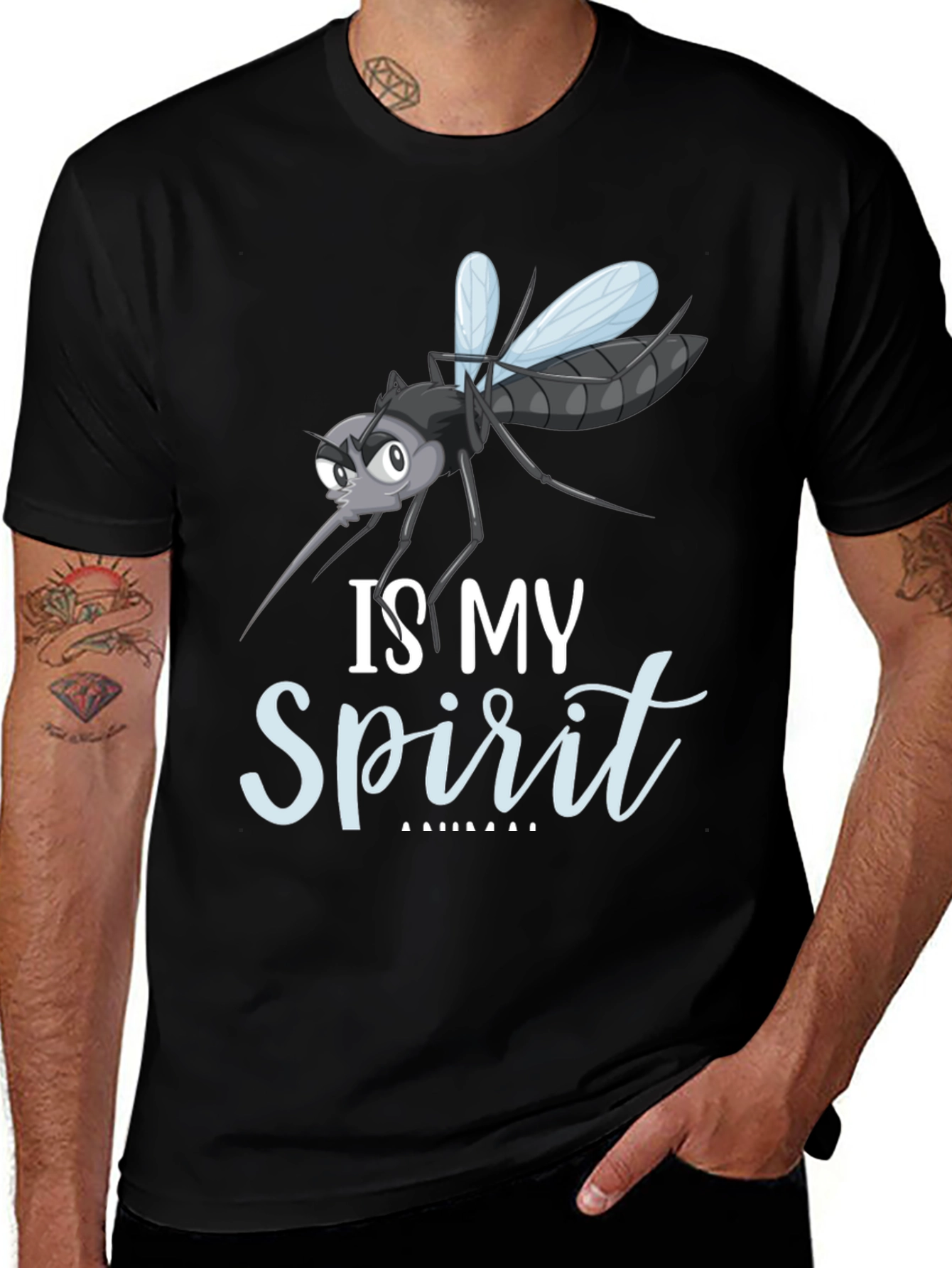 Variant 2 of Mosquito Spirit Animal Funny Graphic T-Shirt