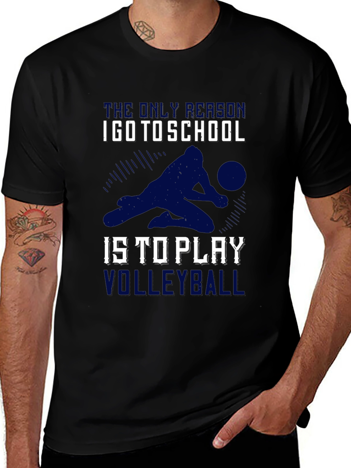 Variant 20 of Volleyball Lover T-Shirt - School is for Volleyball!