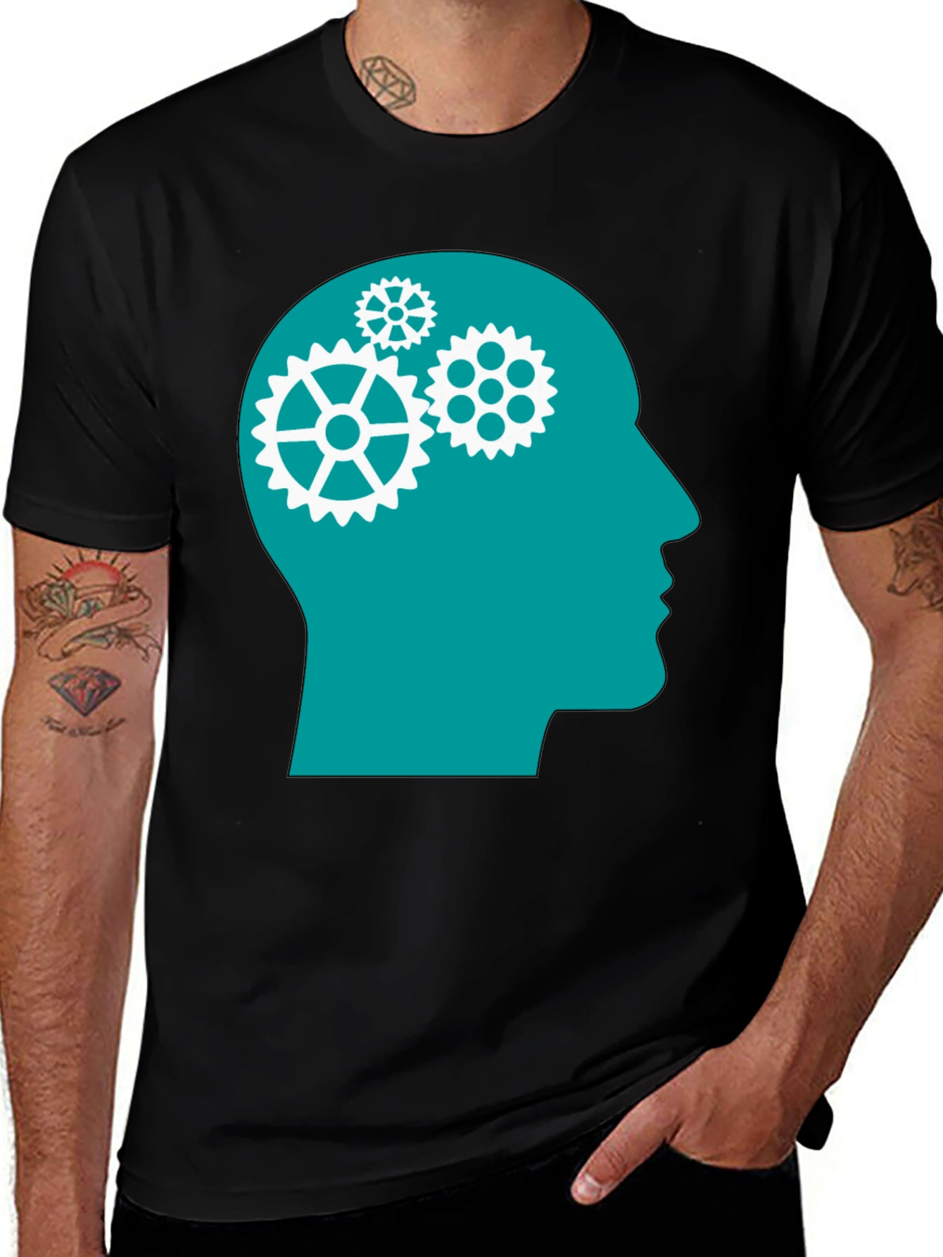 Variant 11 of Thinking Gear T-Shirt - Brain Power Tee