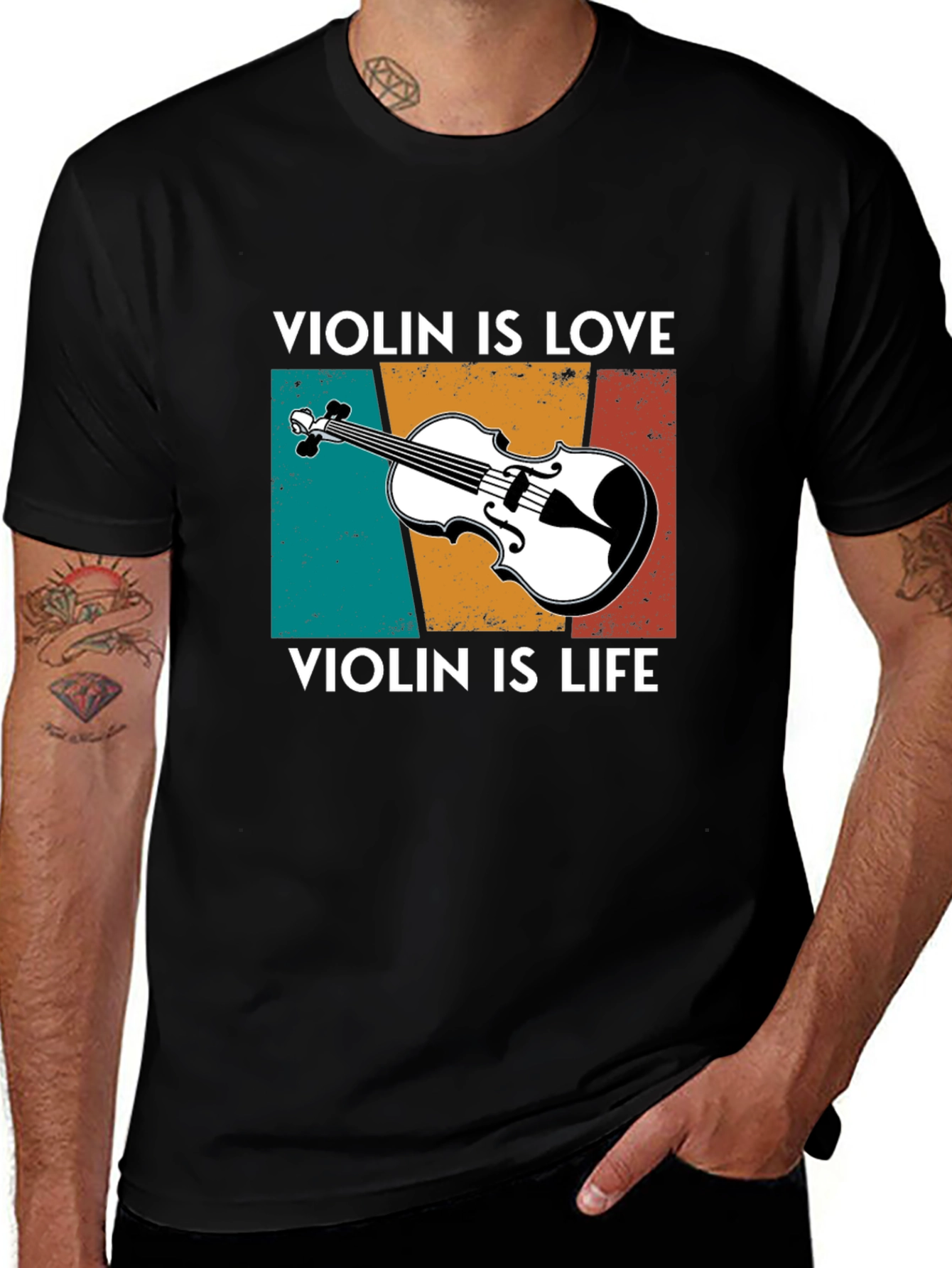 Variant 5 of Violin Is Love Violin Is Life T-Shirt