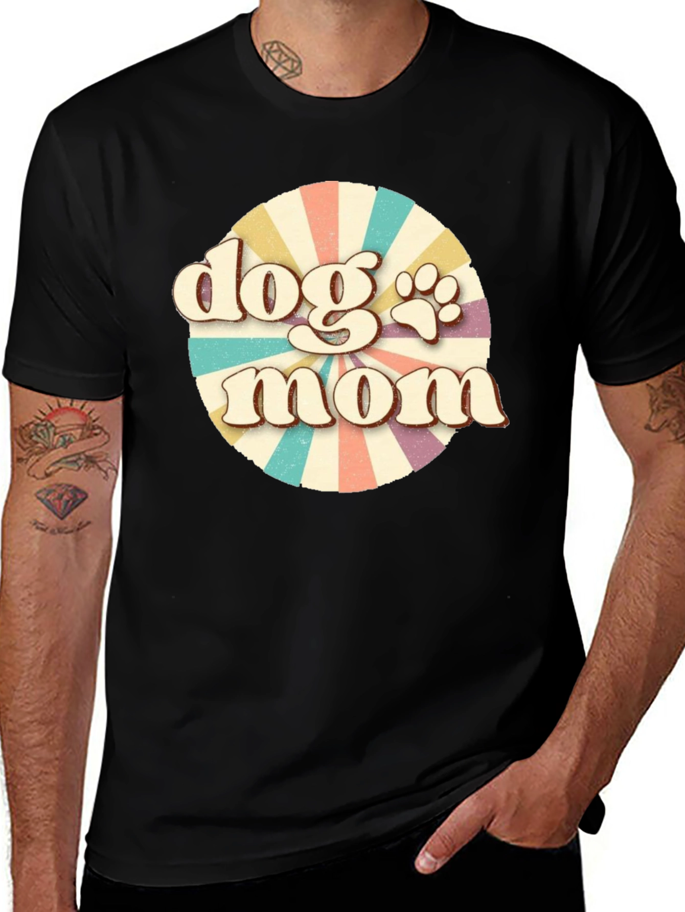 Variant 6 of Dog Mom Retro T-Shirt