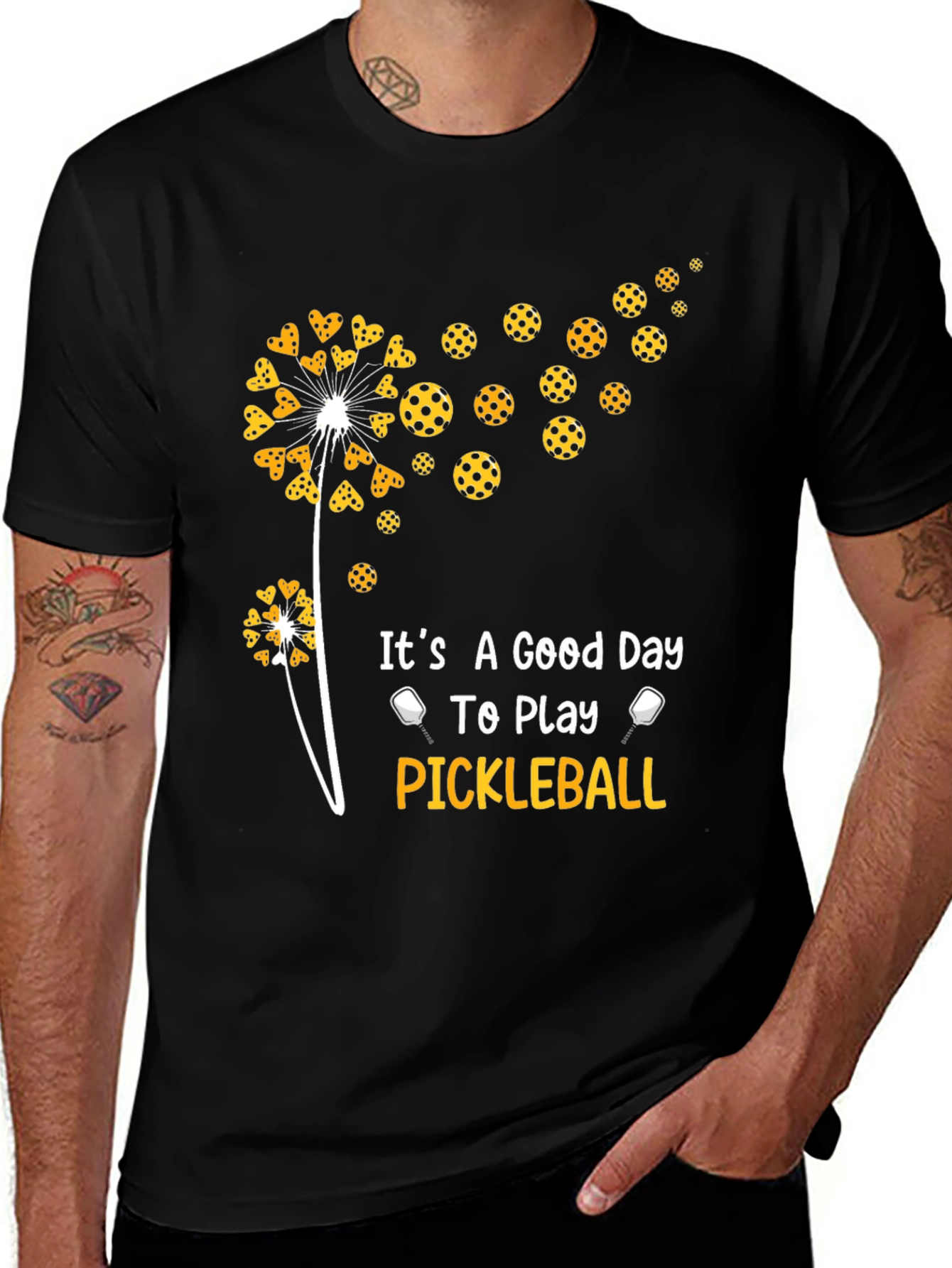Variant 21 of Pickleball Dandelion Graphic Tee