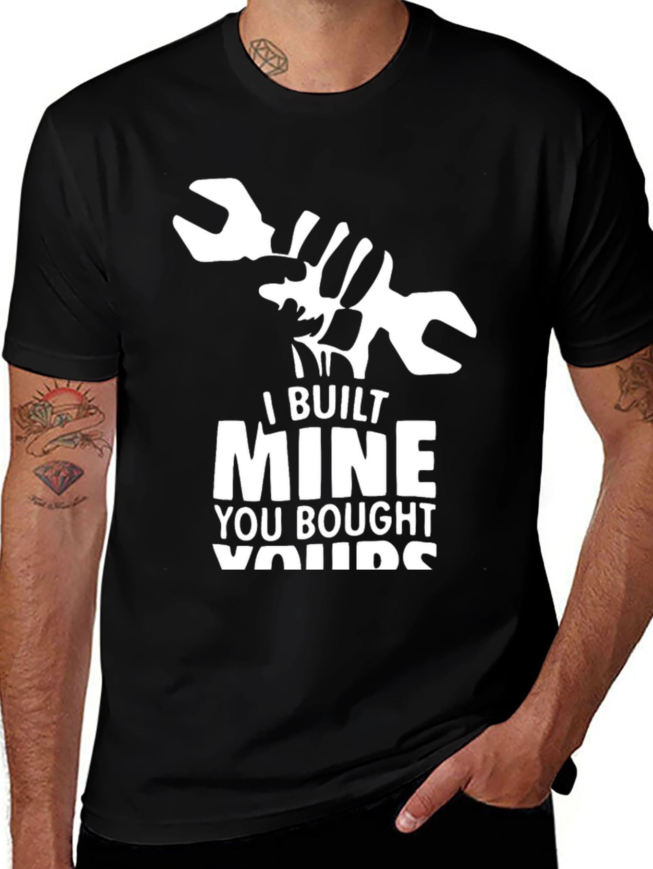 Variant 22 of I Built Mine T-Shirt - Mechanic Gift