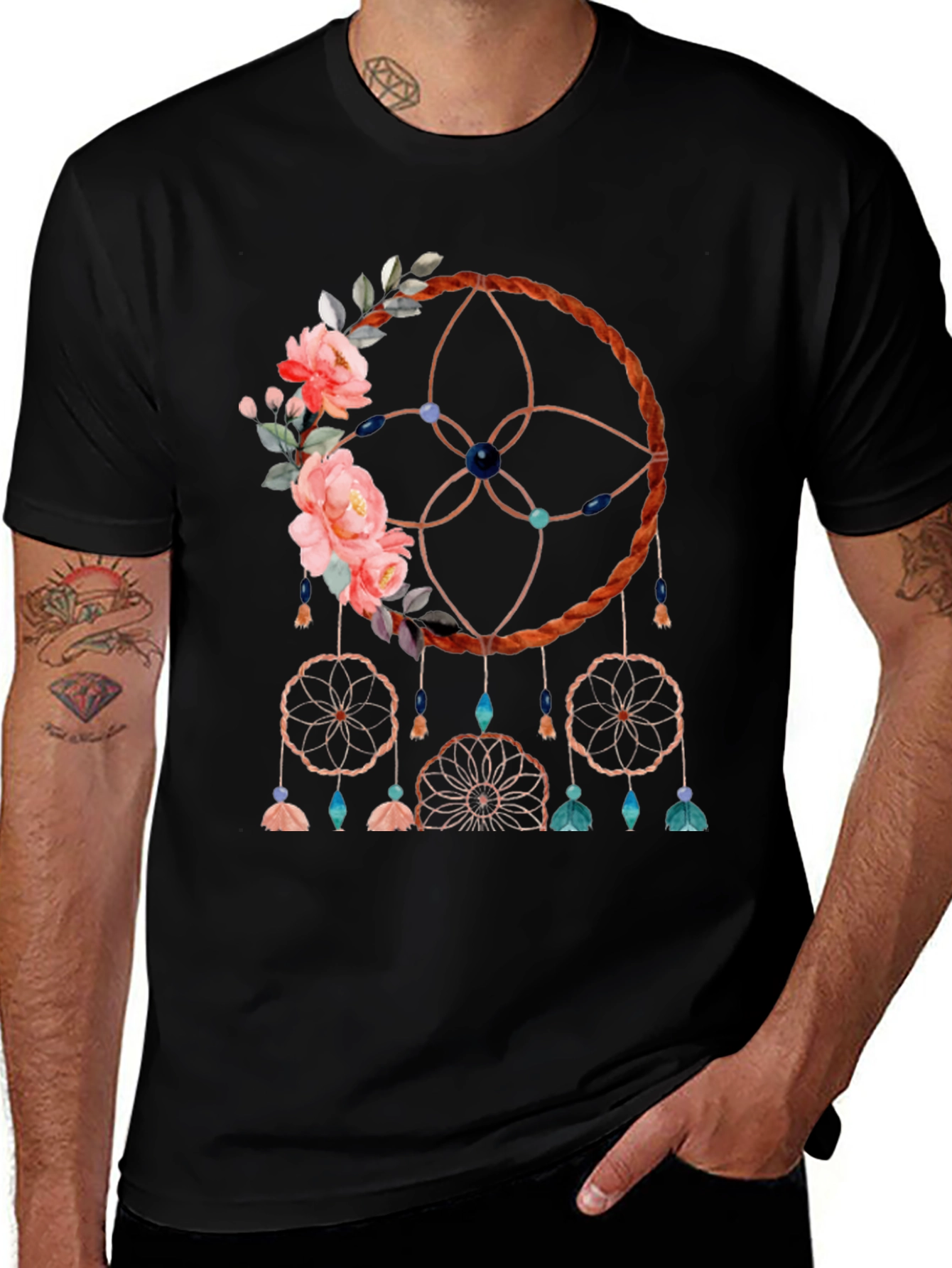 Variant 16 of Dreamcatcher Graphic Tee - Artistic Design
