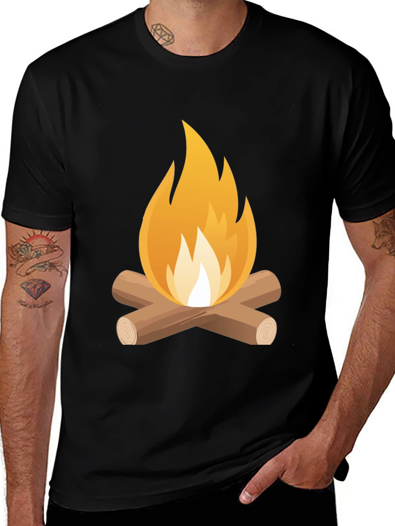 Variant 3 of Campfire Graphic Tee - Cozy Vibes