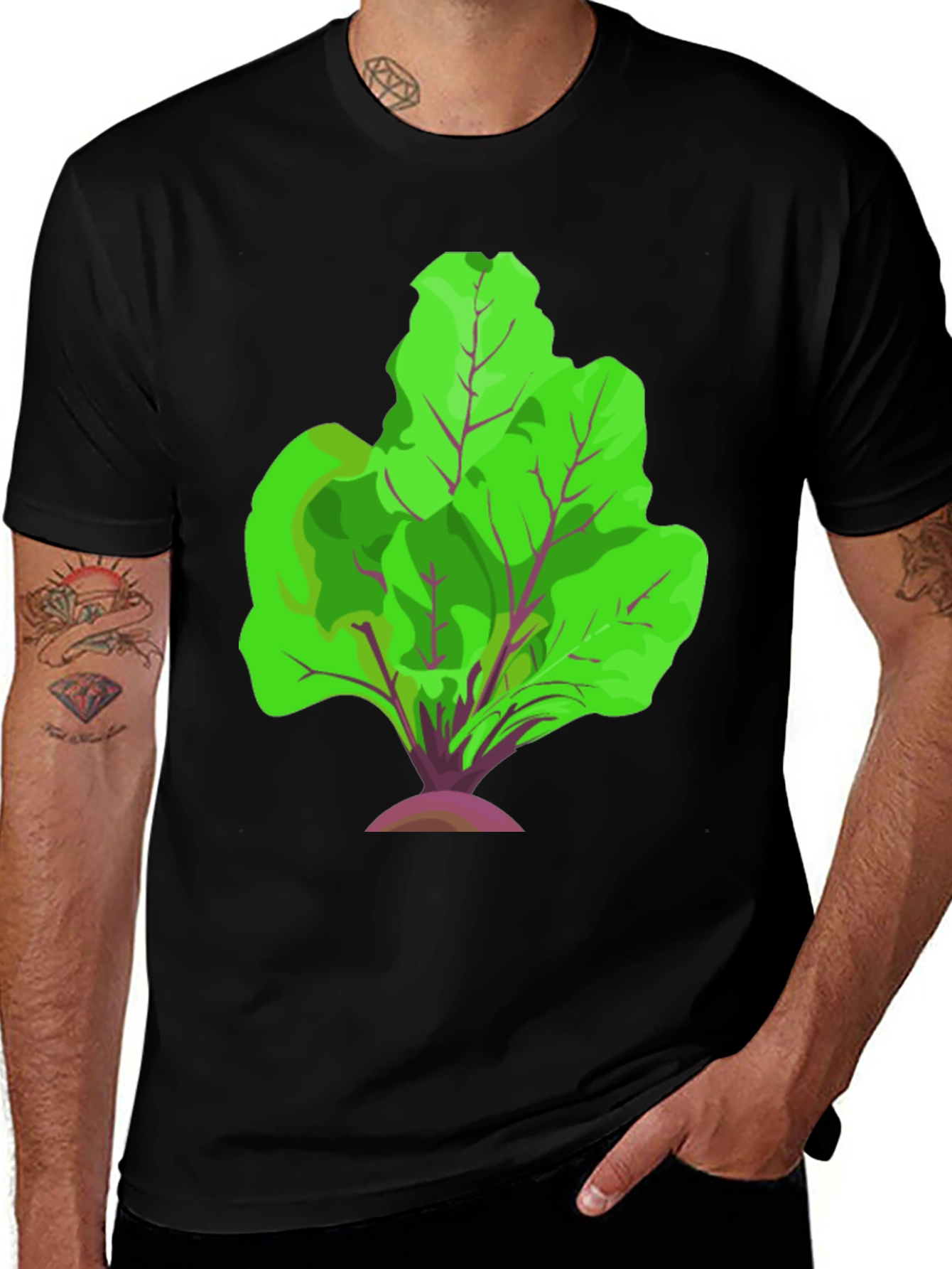 Variant 3 of Beet Greens Graphic Tee - Organic Farm Fresh Style