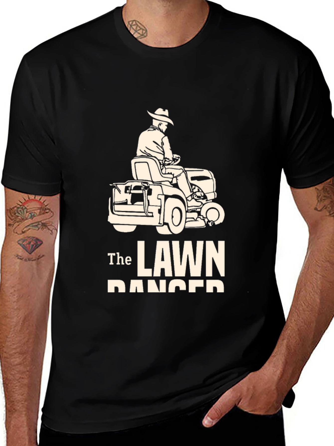Variant 28 of The Lawn Ranger T-Shirt - Funny Mowing Tee