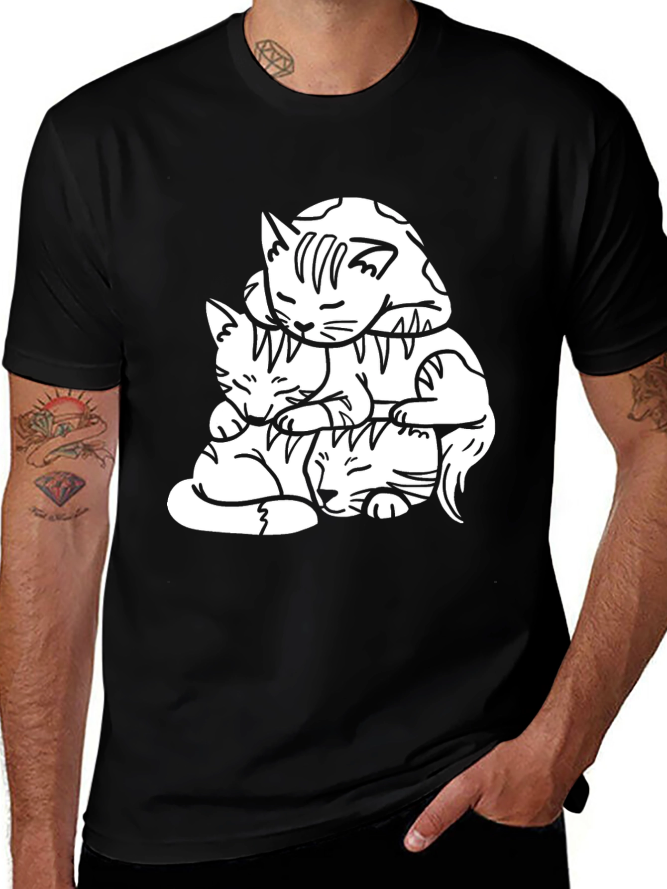 Variant 7 of Cute Cats Graphic T-Shirt