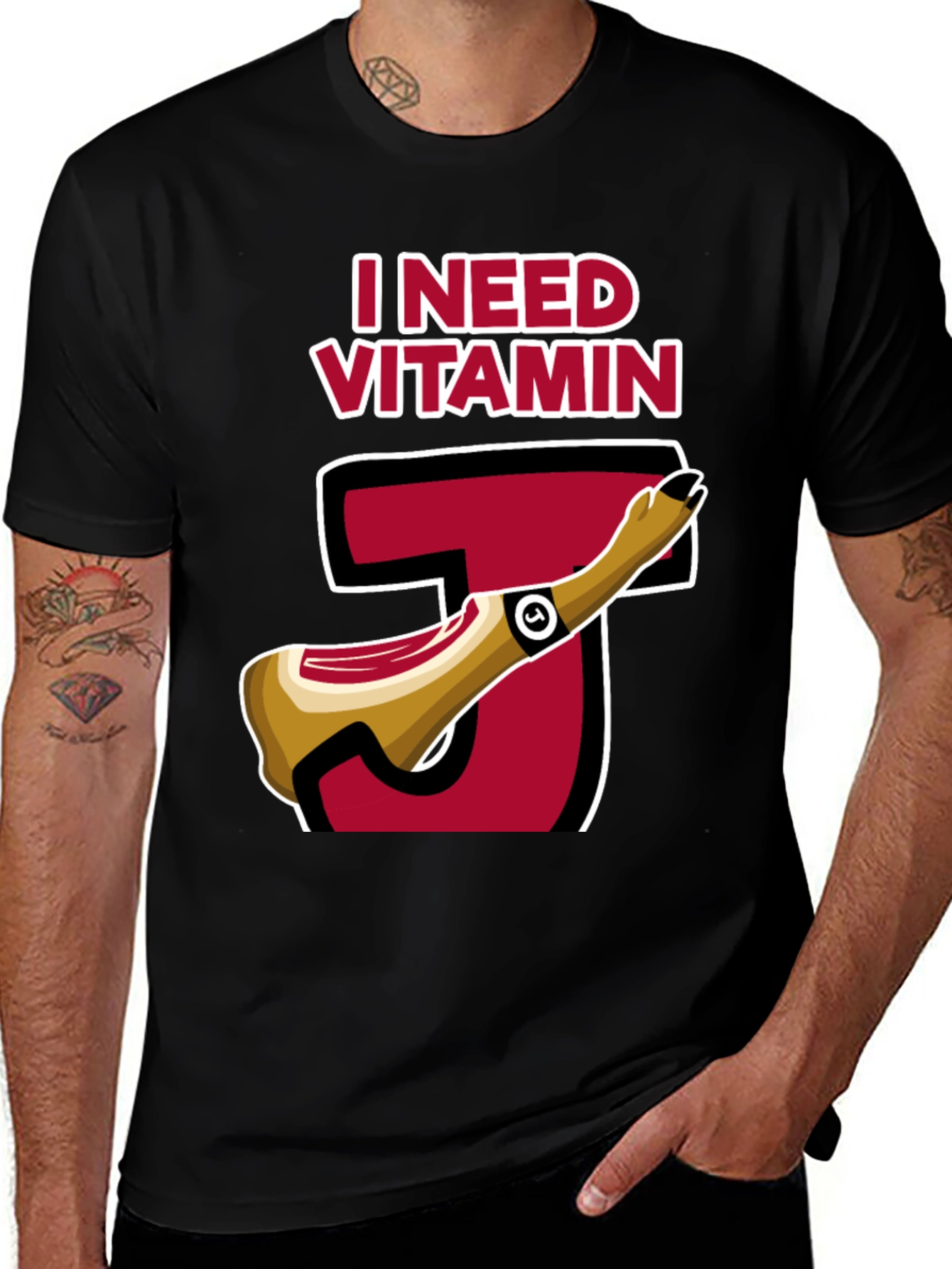 Variant 30 of I Need Vitamin J T-Shirt - Funny Jerk Tee