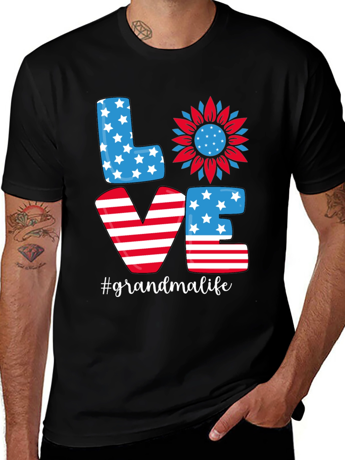 Grandma Life Patriotic T-Shirt