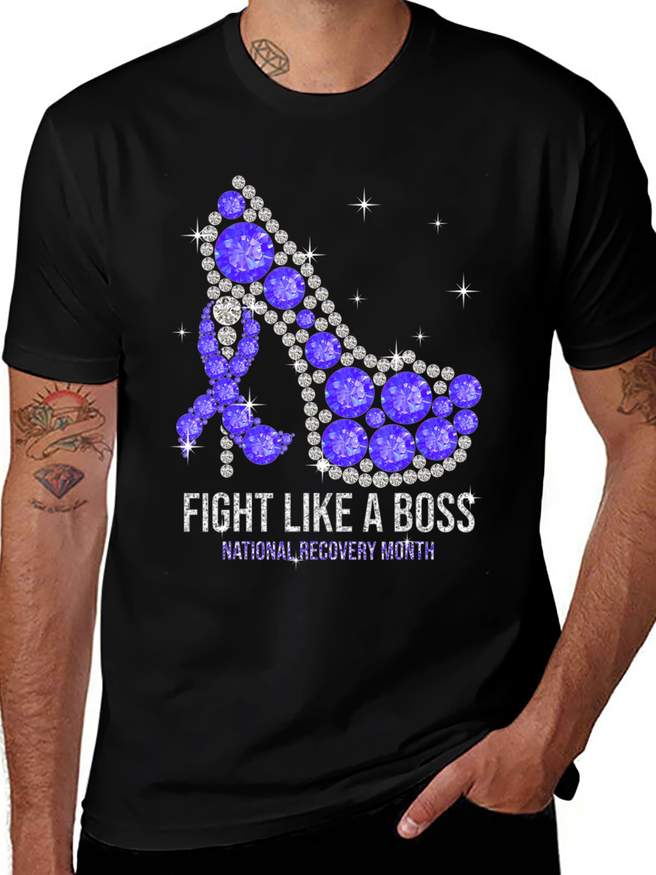 Fight Like a Boss Recovery Month T-Shirt