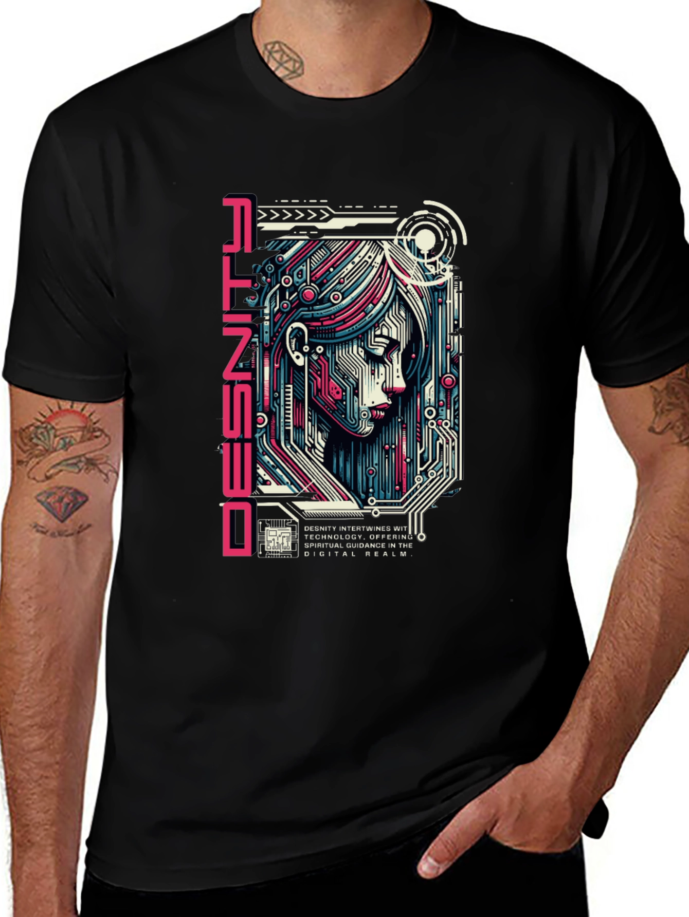 Variant 10 of Cyberpunk Circuit Woman Graphic T-Shirt
