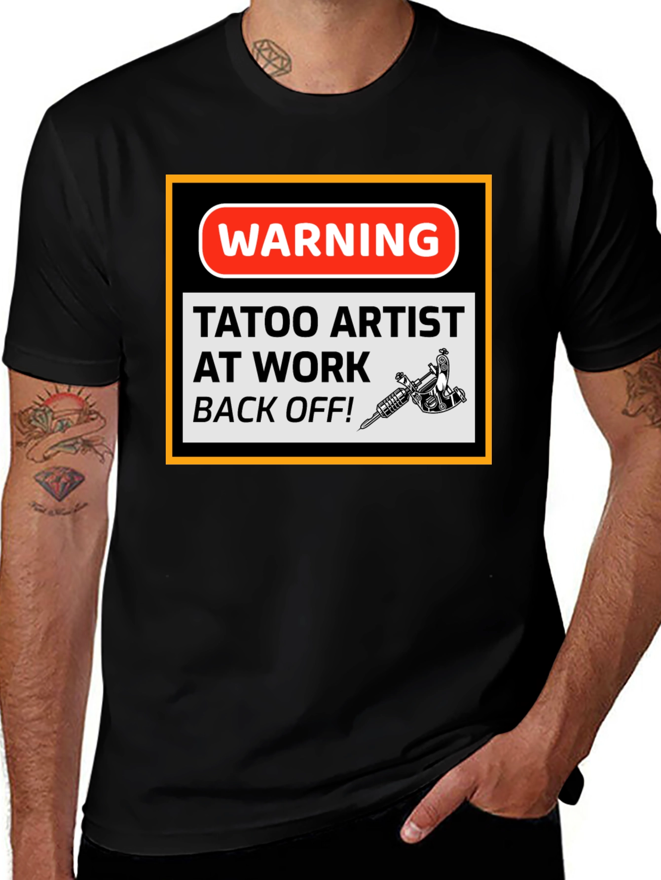 Tattoo Artist Warning Graphic T-Shirt