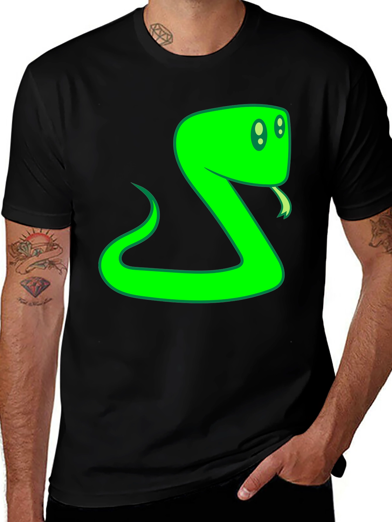 Variant 12 of Green Snake Graphic T-Shirt