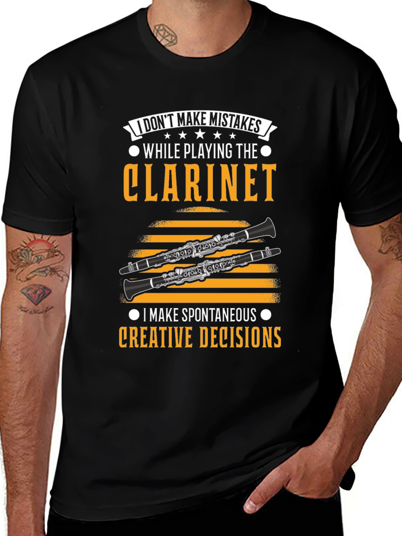 Variant 13 of Clarinet Player T-Shirt - Humorous Music Gift