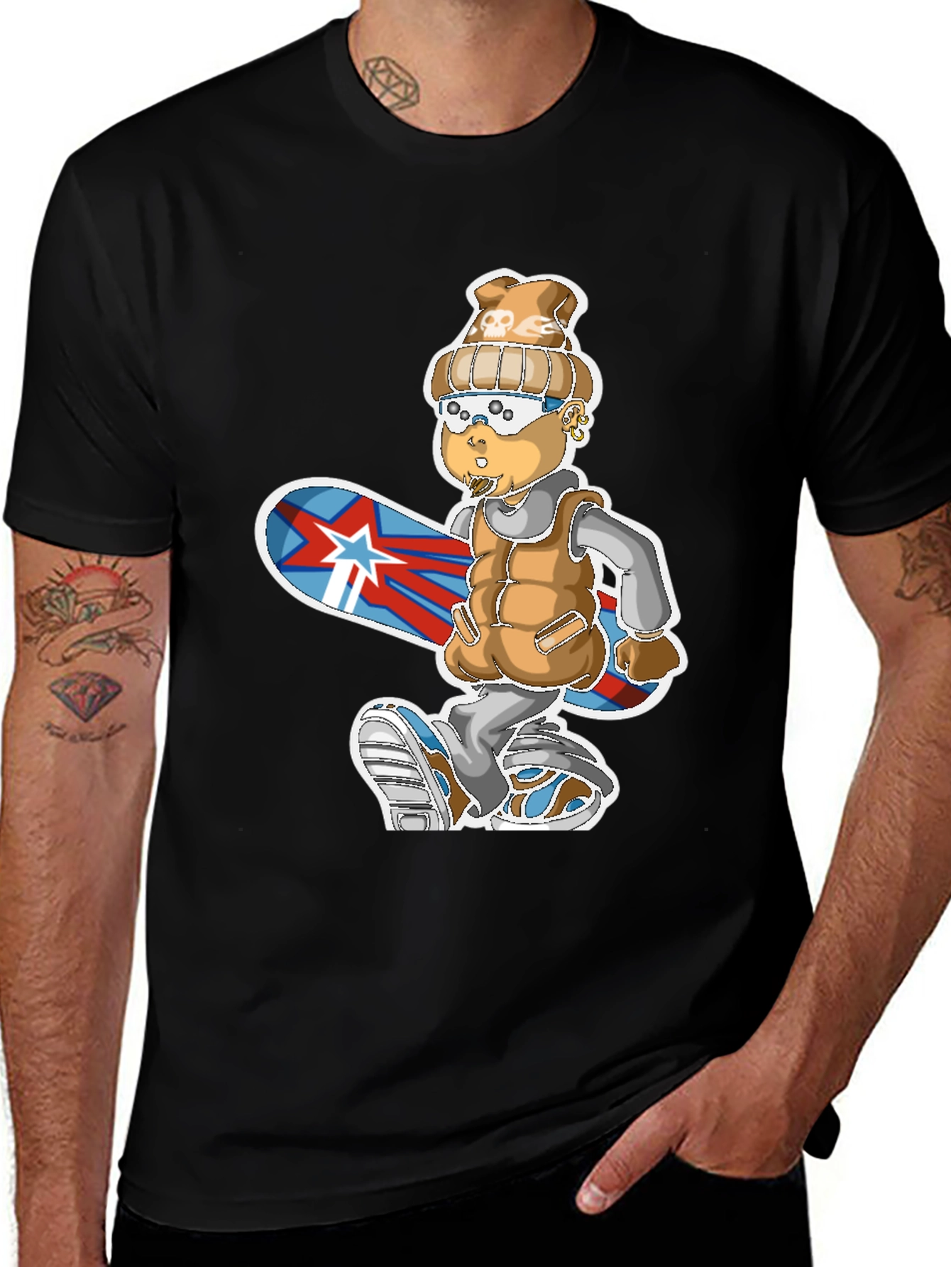 Variant 30 of Snowboarder Graphic Tee - Urban Cool Style