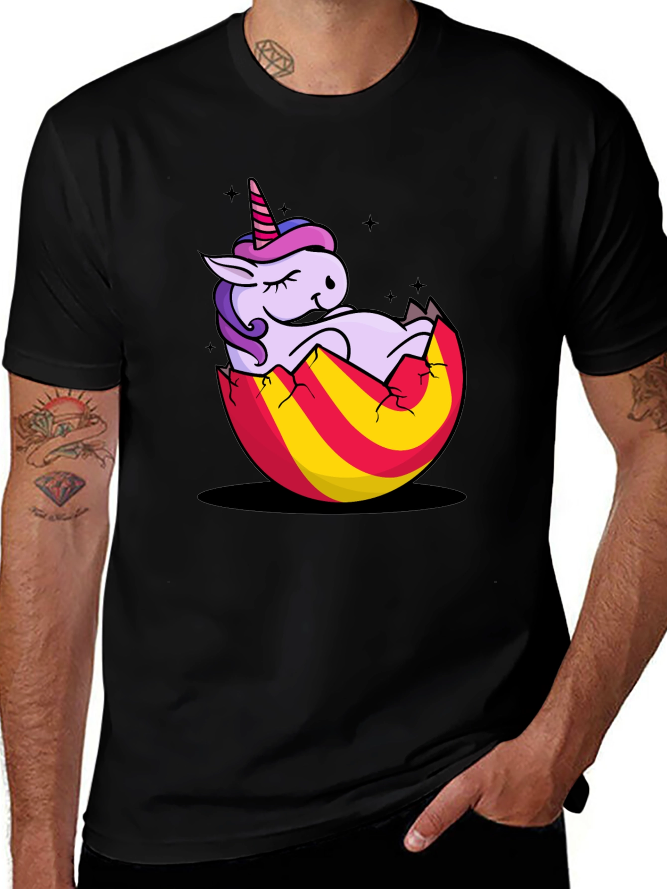 Unicorn in Egg T-Shirt - Cute Graphic Tee