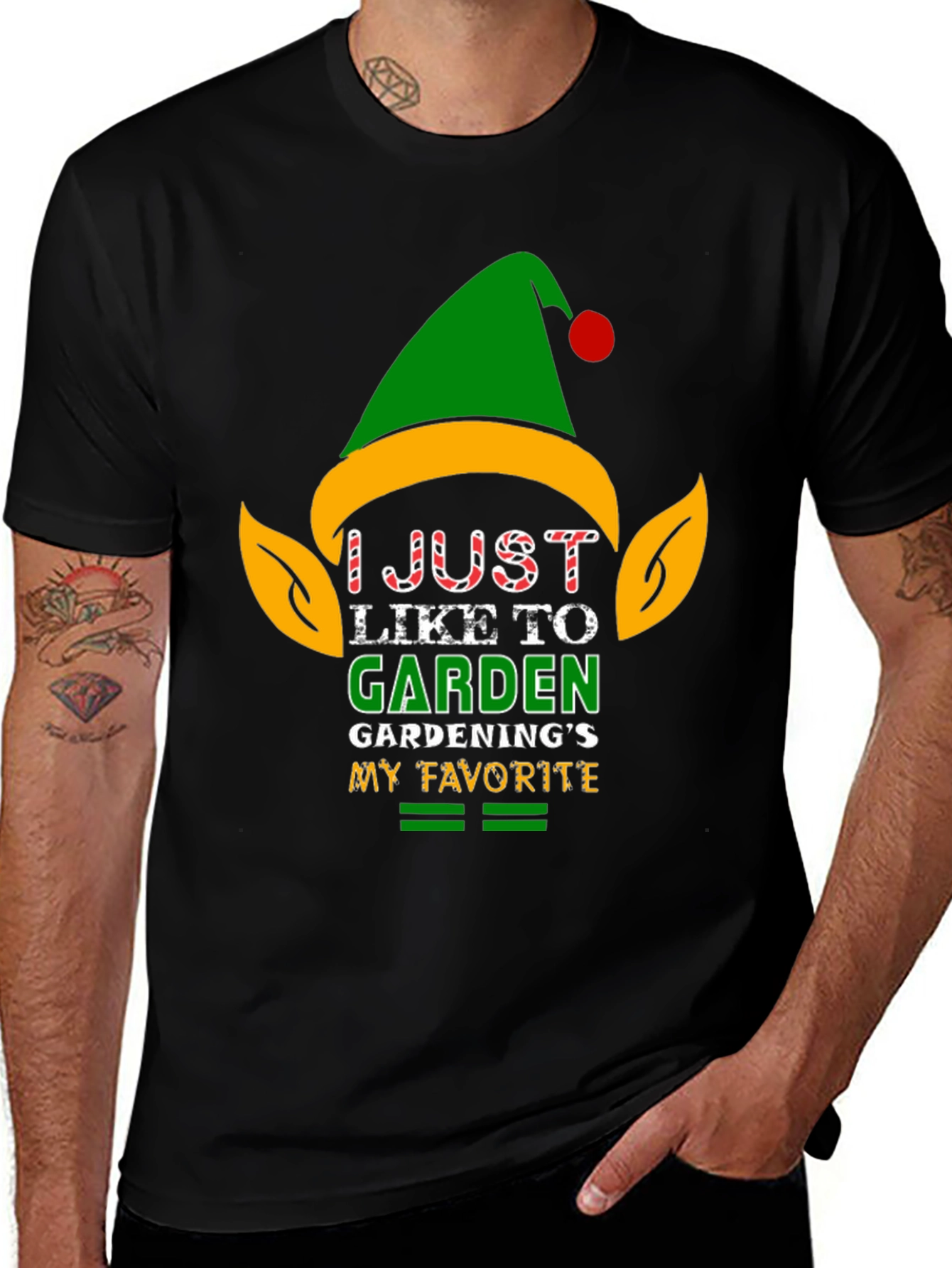 Variant 15 of I Just Like to Garden Black T-Shirt