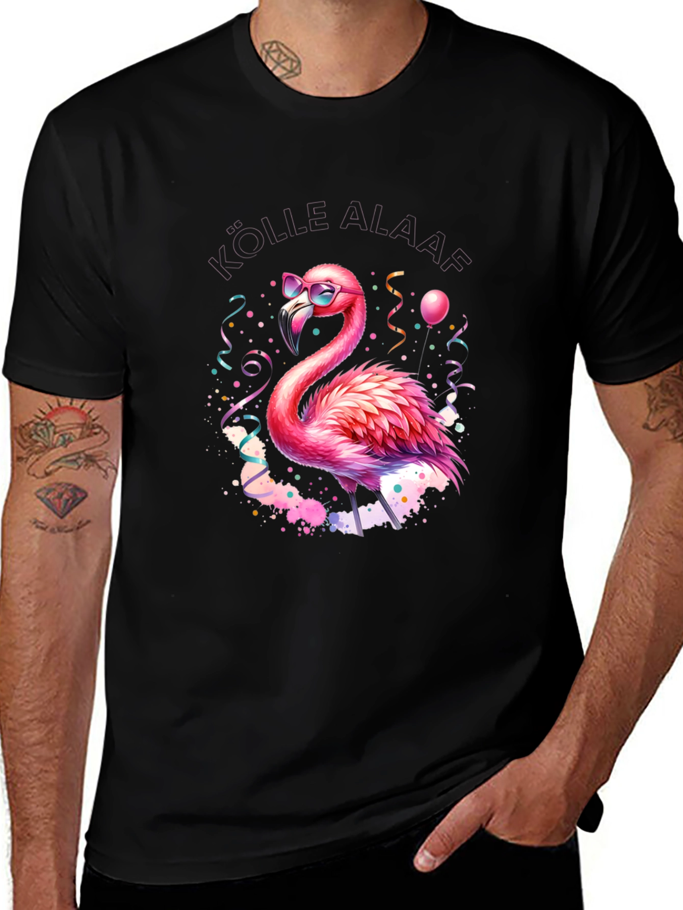 Variant 12 of Festive Flamingo Graphic T-Shirt