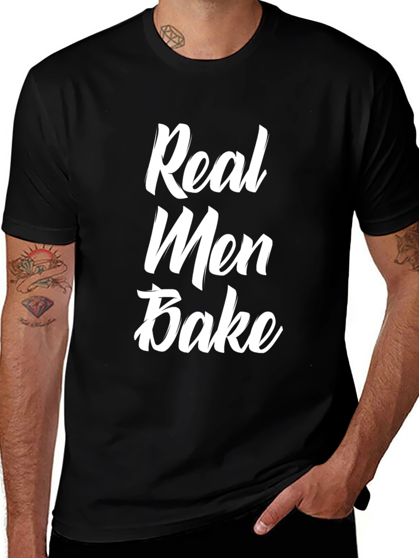 Variant 6 of Real Men Bake T-Shirt - Funny Baker Gift