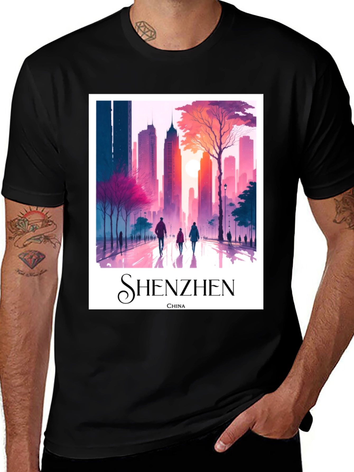 Shenzhen China T-Shirt - Cityscape Tee