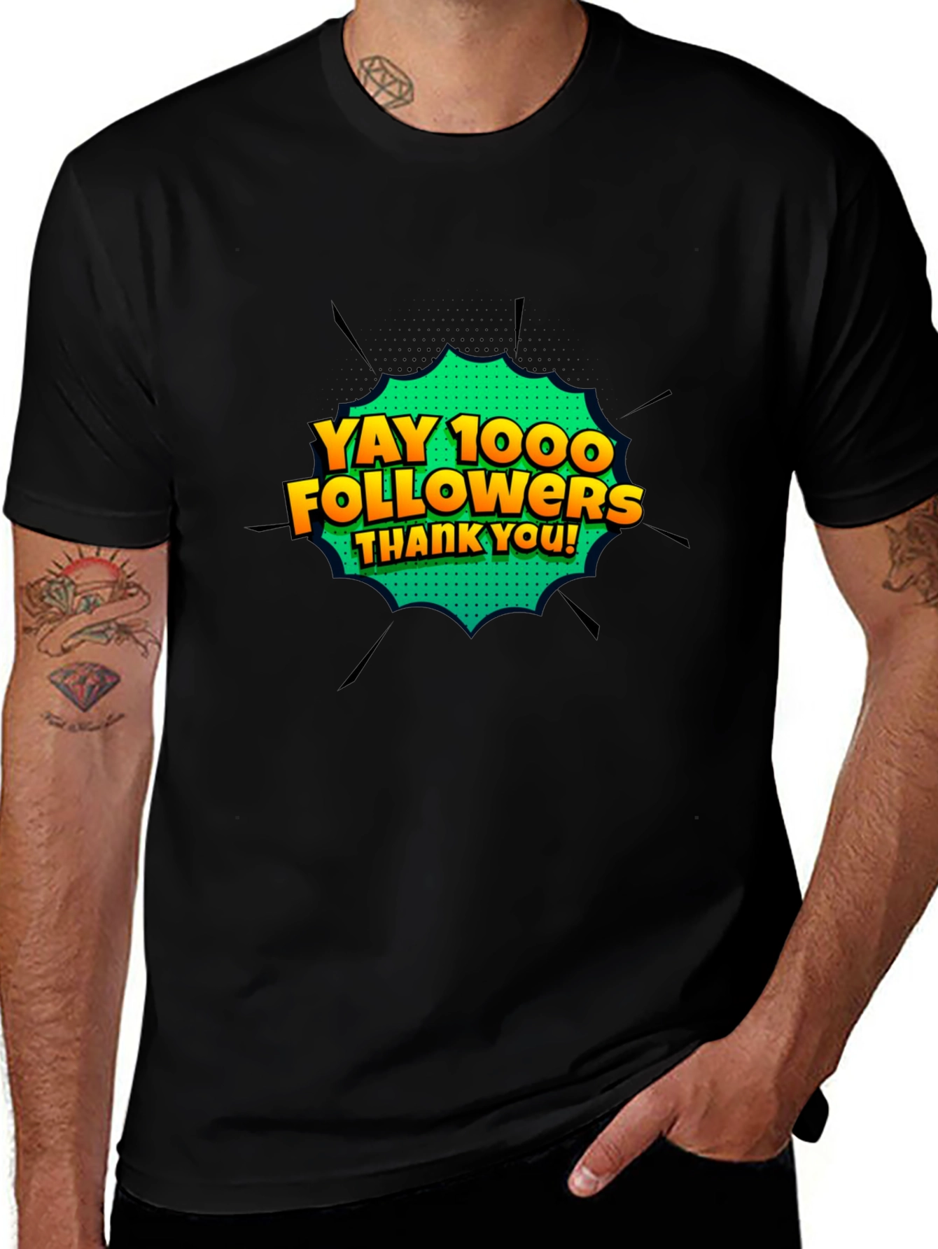 Variant 7 of Yay 1000 Followers T-Shirt - Celebrate Milestones!