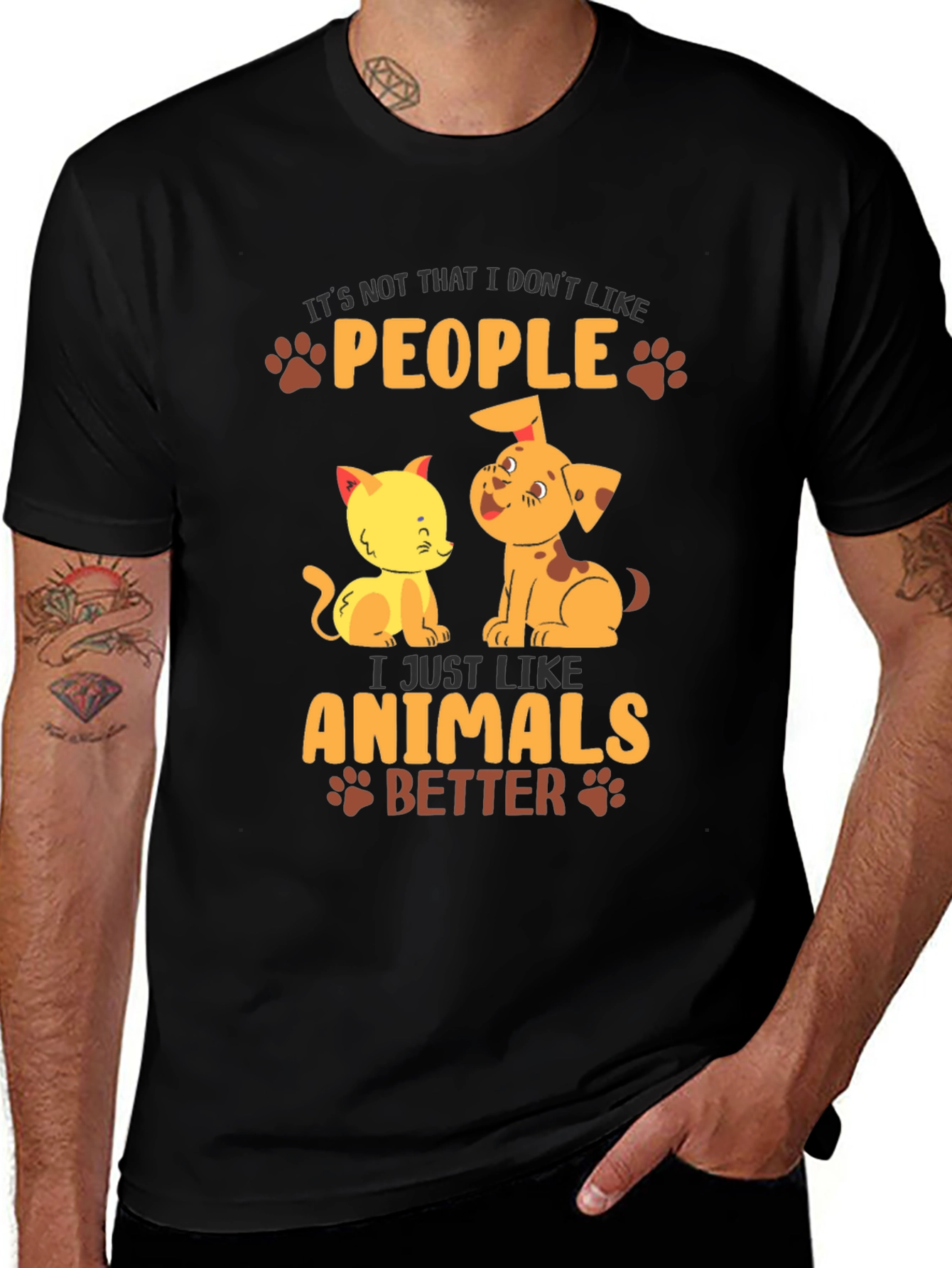 Variant 3 of Animal Lover T-Shirt: People? I Like Animals Better!