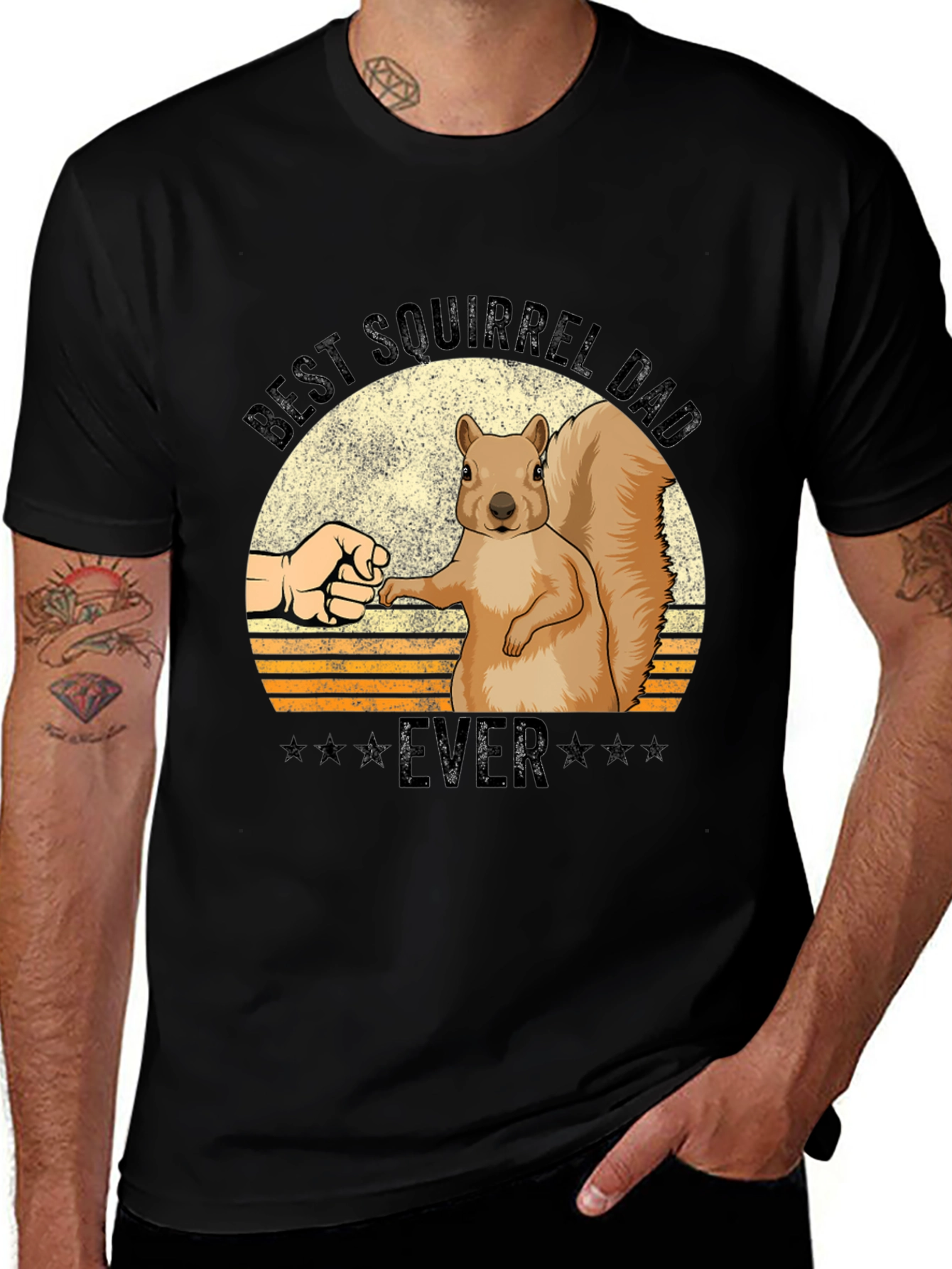 Variant 26 of Best Squirrel Dad Ever T-Shirt Animal Lover Tee