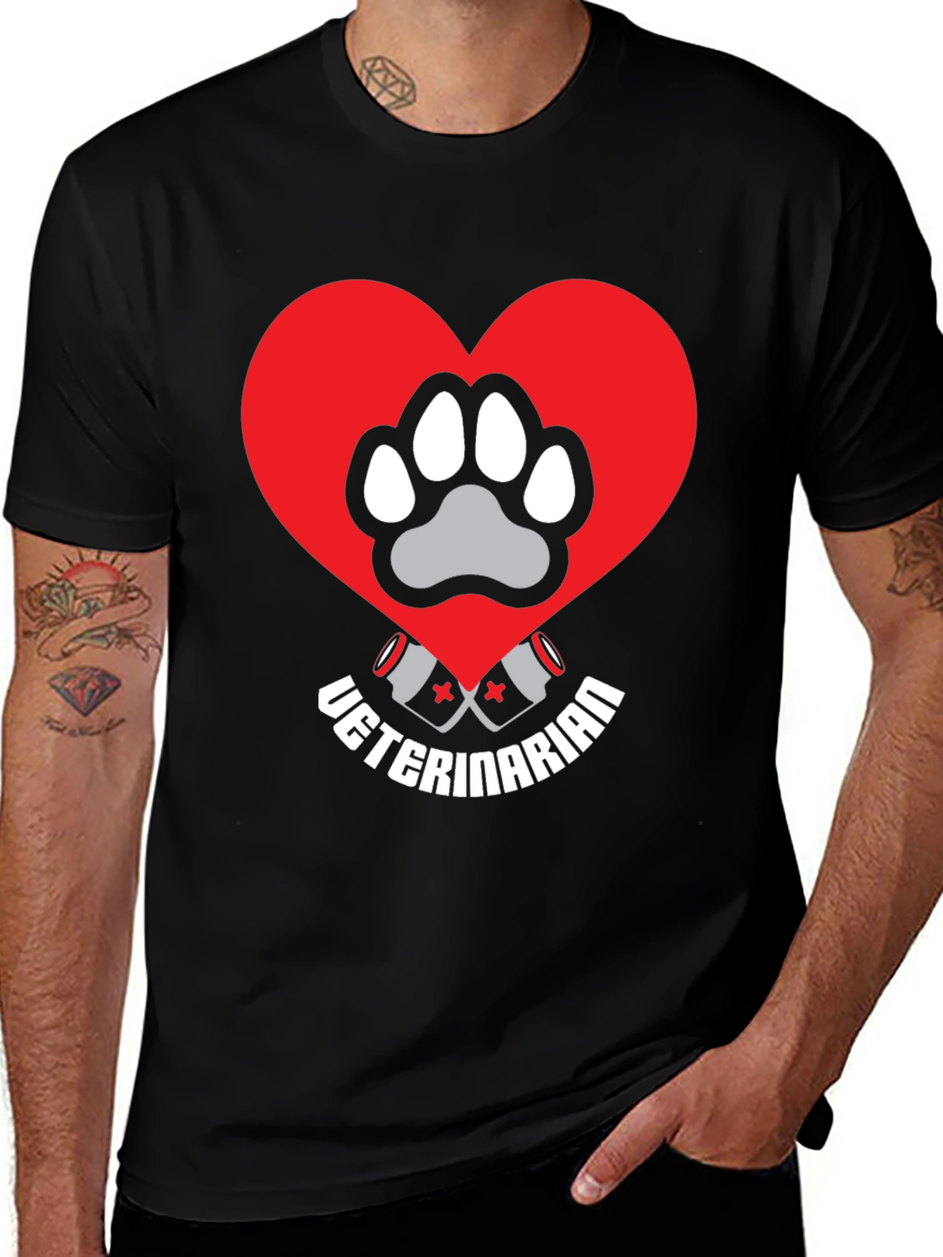 Variant 15 of Veterinarian Love Paw T-Shirt - Gift for Animal Lovers