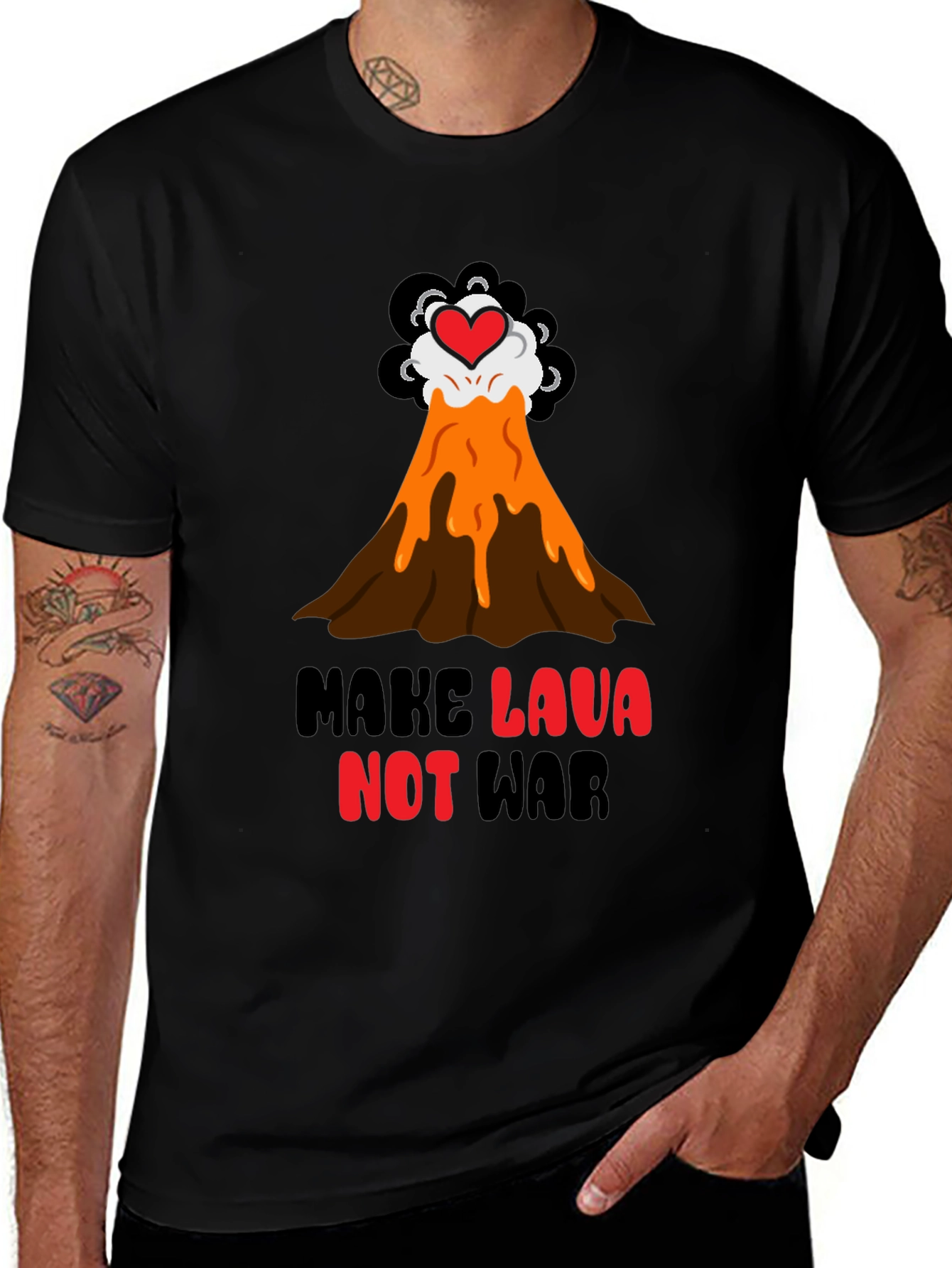 Variant 10 of Make Lava Not War T-Shirt