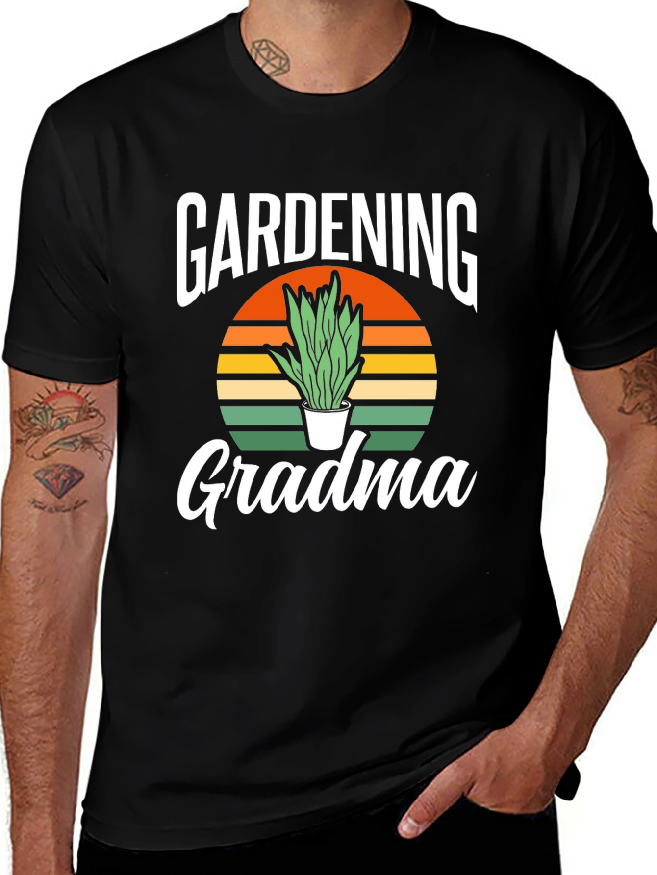 Variant 18 of Gardening Grandma Graphic T-Shirt