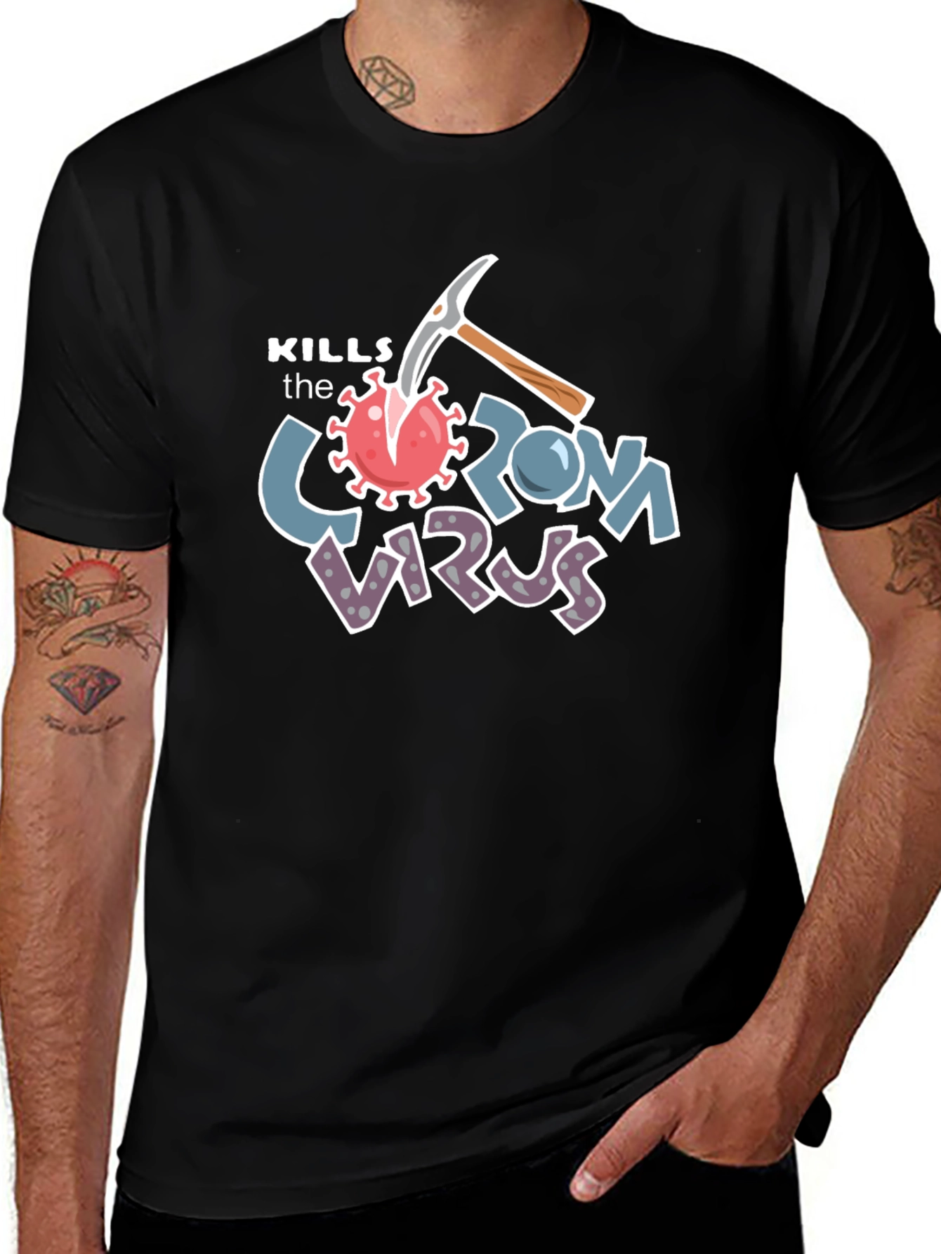 Variant 18 of Kills the Corona Virus T-Shirt