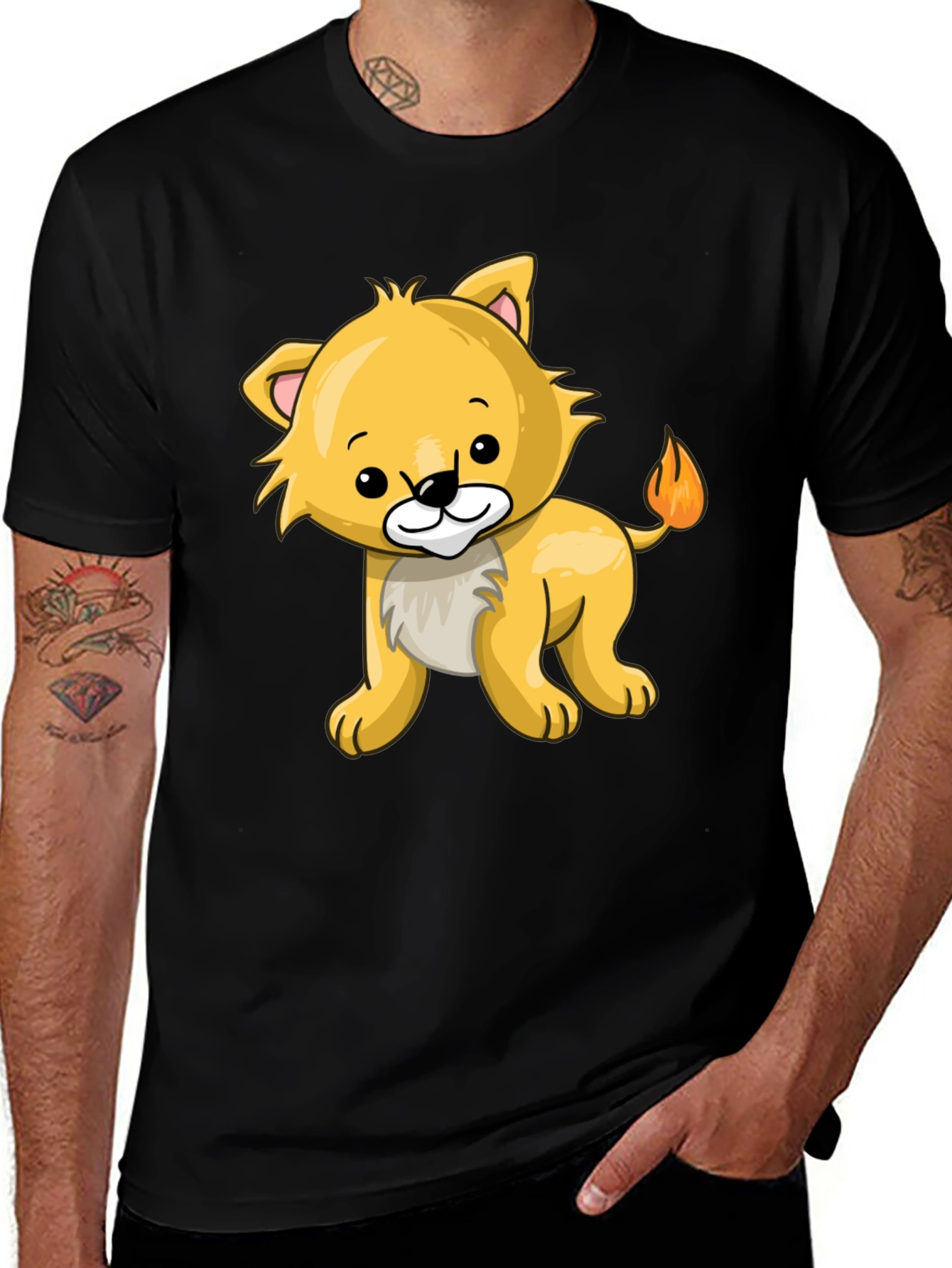Variant 26 of Cute Lion Cub Graphic Tee