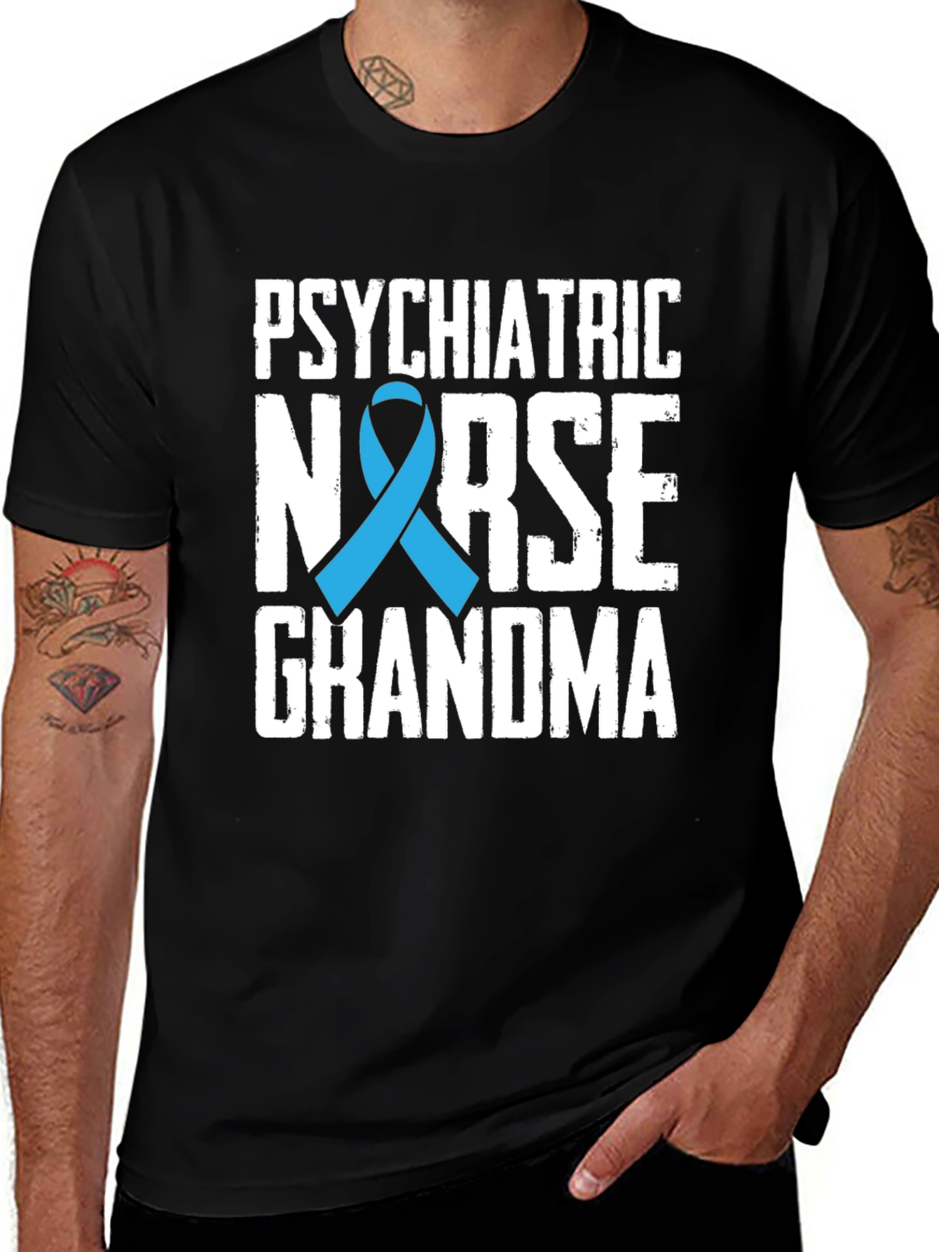 Variant 23 of Psychiatric Nurse Grandma T-Shirt